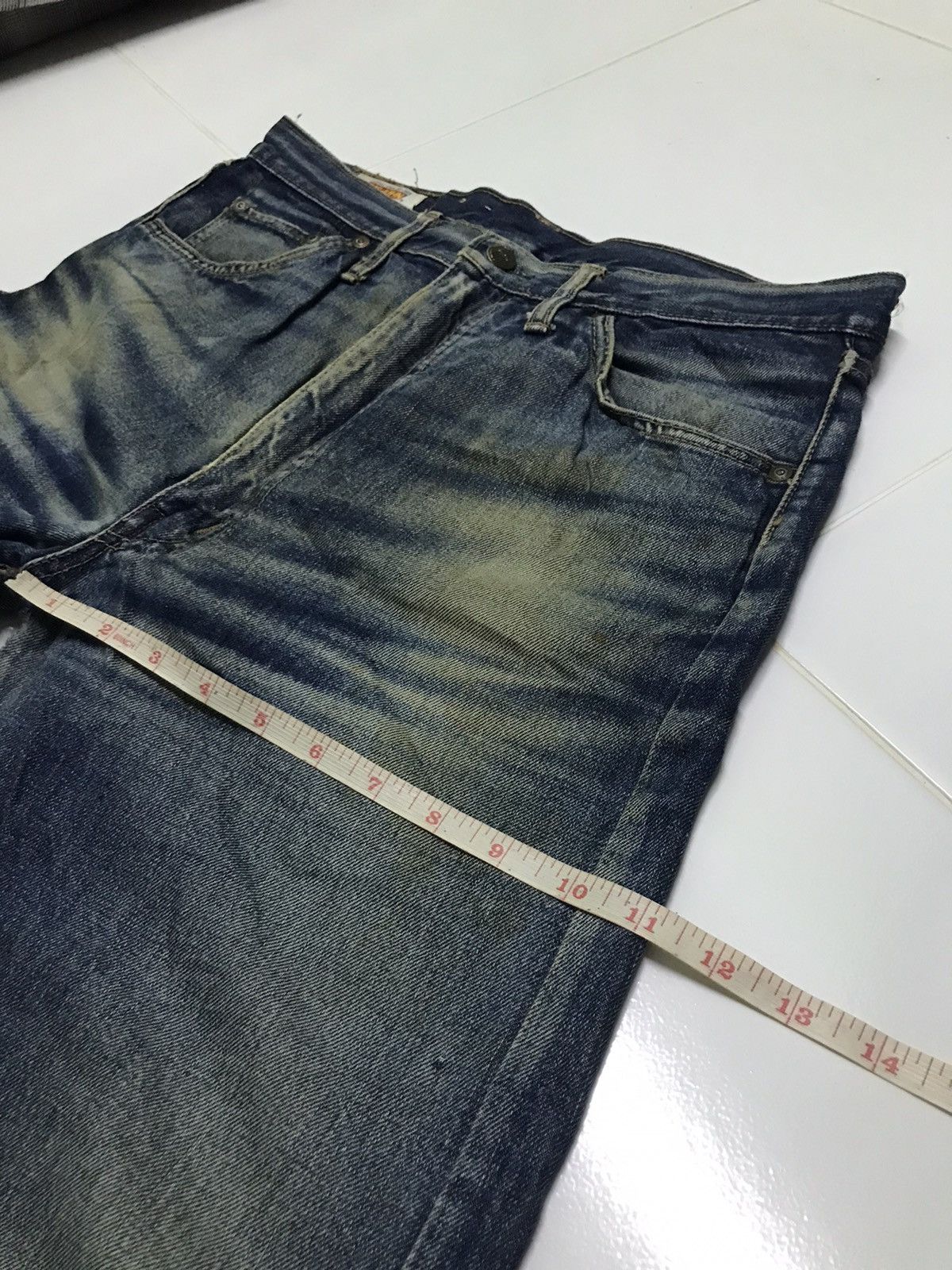 Vintage vtg Big John distressed denim jeans rare Size US 32 / EU 48 - 13 Thumbnail