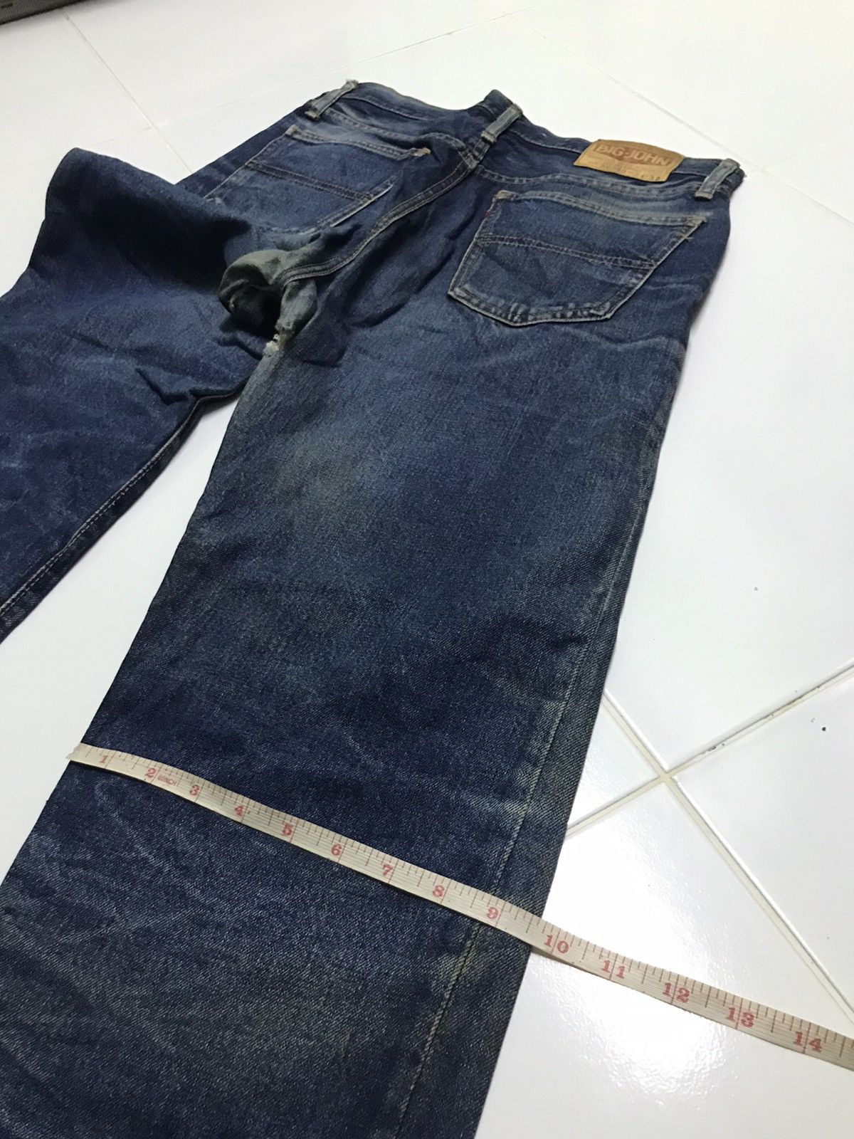 Vintage vtg Big John distressed denim jeans rare Size US 32 / EU 48 - 10 Thumbnail