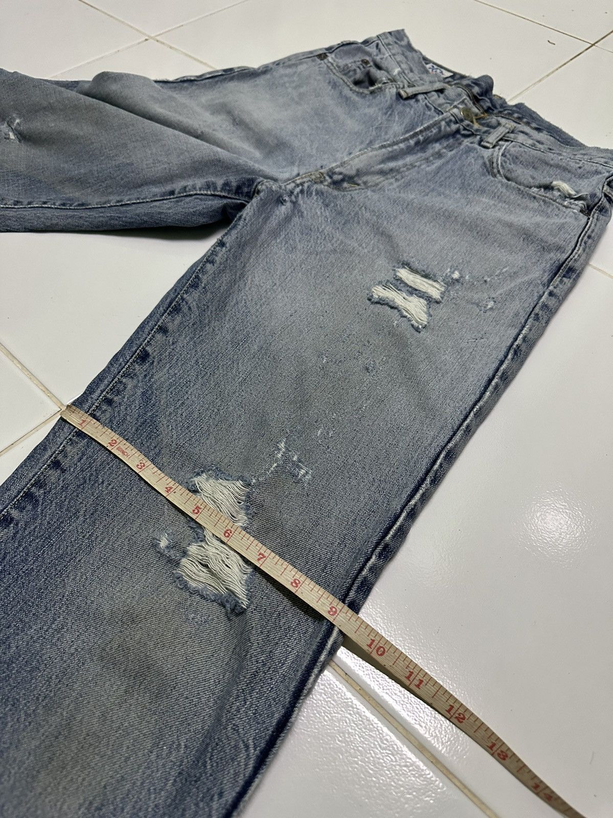 EIGHT-G × Japanese Brand × Vintage Vintaeg Eight G denim jeans Size US 28 / EU 44 - 12 Thumbnail