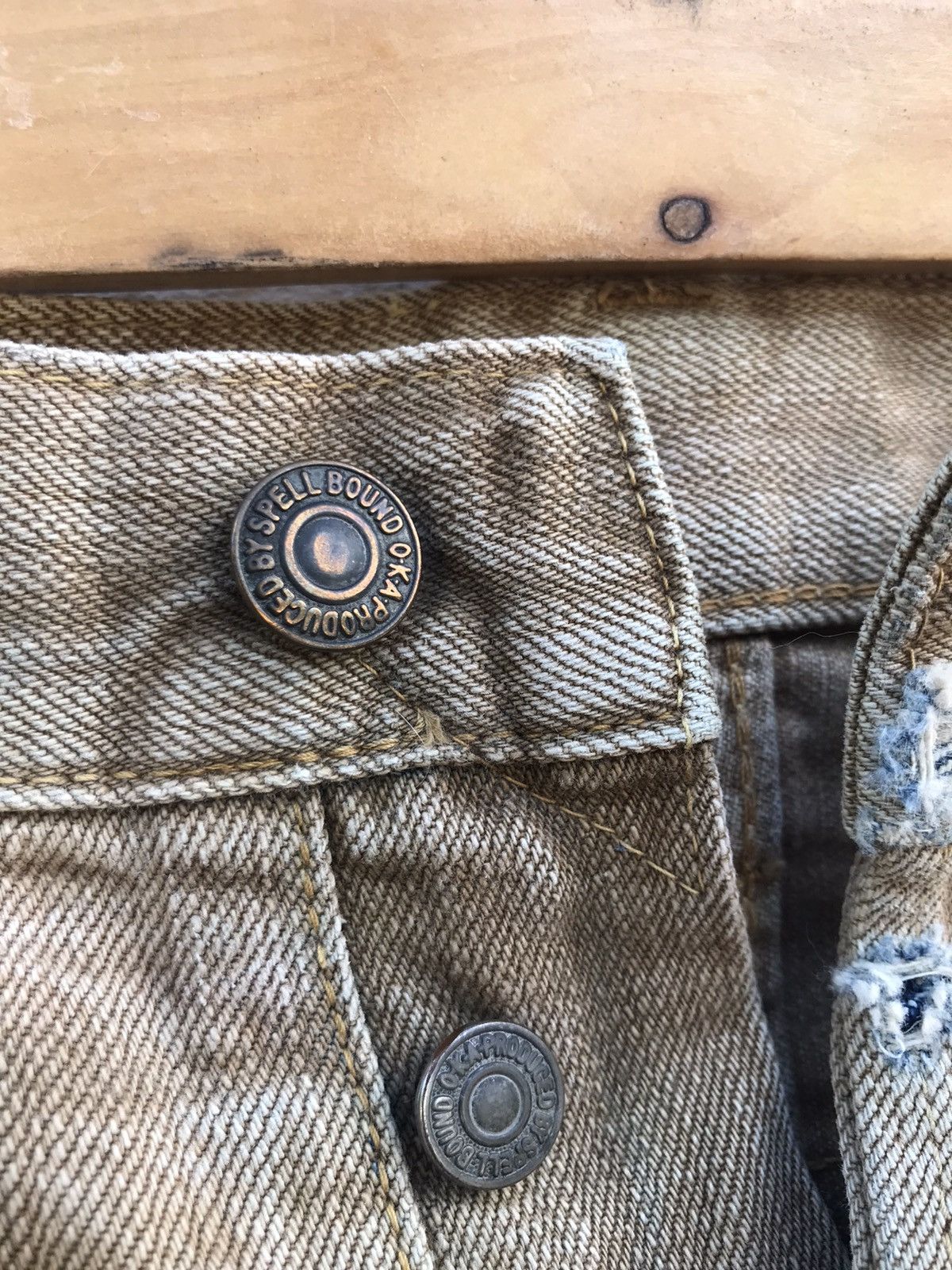 Vintage Vintage Spell bound distressed denim jeans Size US 36 / EU 52 - 6 Thumbnail