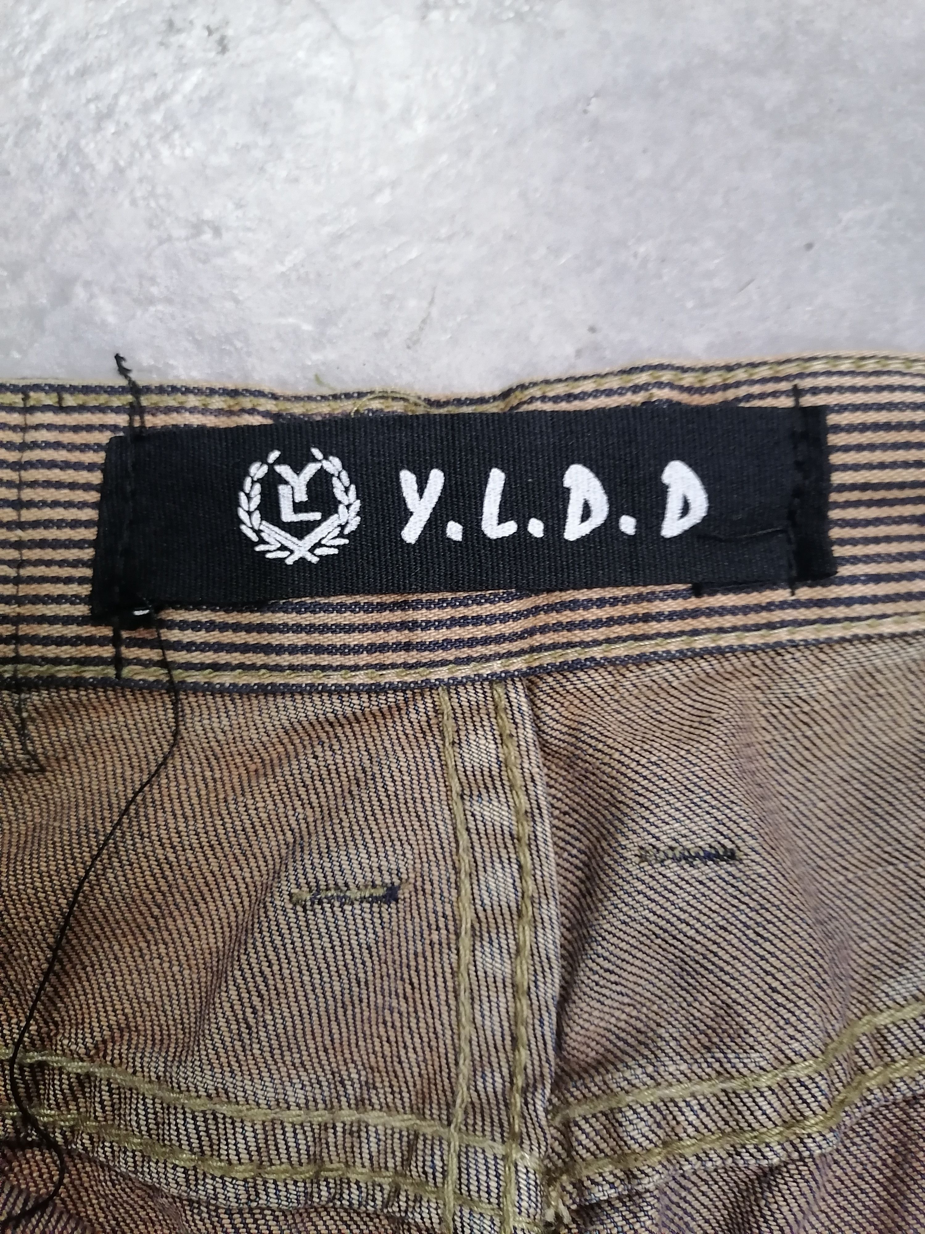 Japanese Brand 🔥Rusty Blue Patchwork Y.L.D.D Distressed Denim Jeans⚡⚡⚡ Size US 34 / EU 50 - 8 Thumbnail