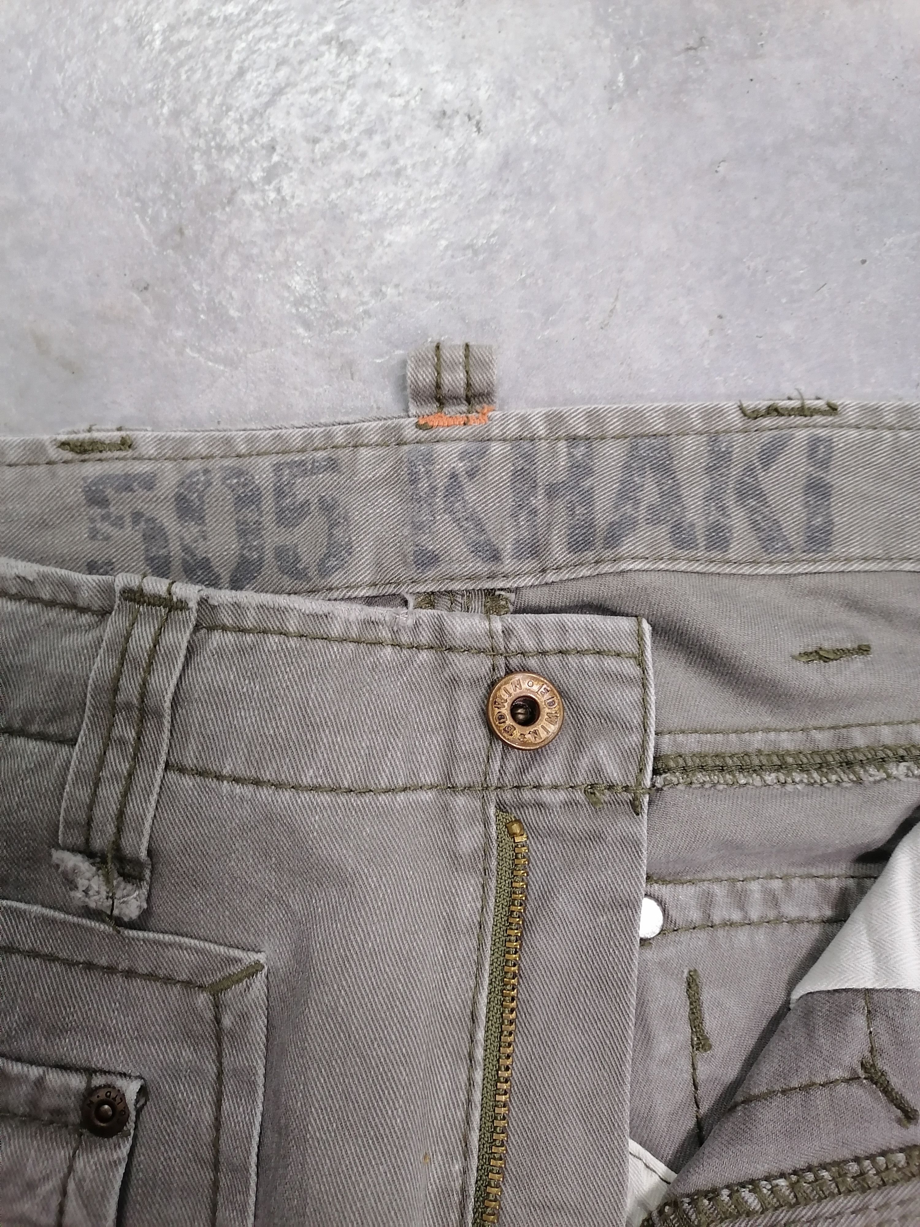 20471120 × Japanese Brand 🔥Edwin 505 Khaki Flare Bushpants⚡⚡⚡ Size US 31 - 6 Thumbnail