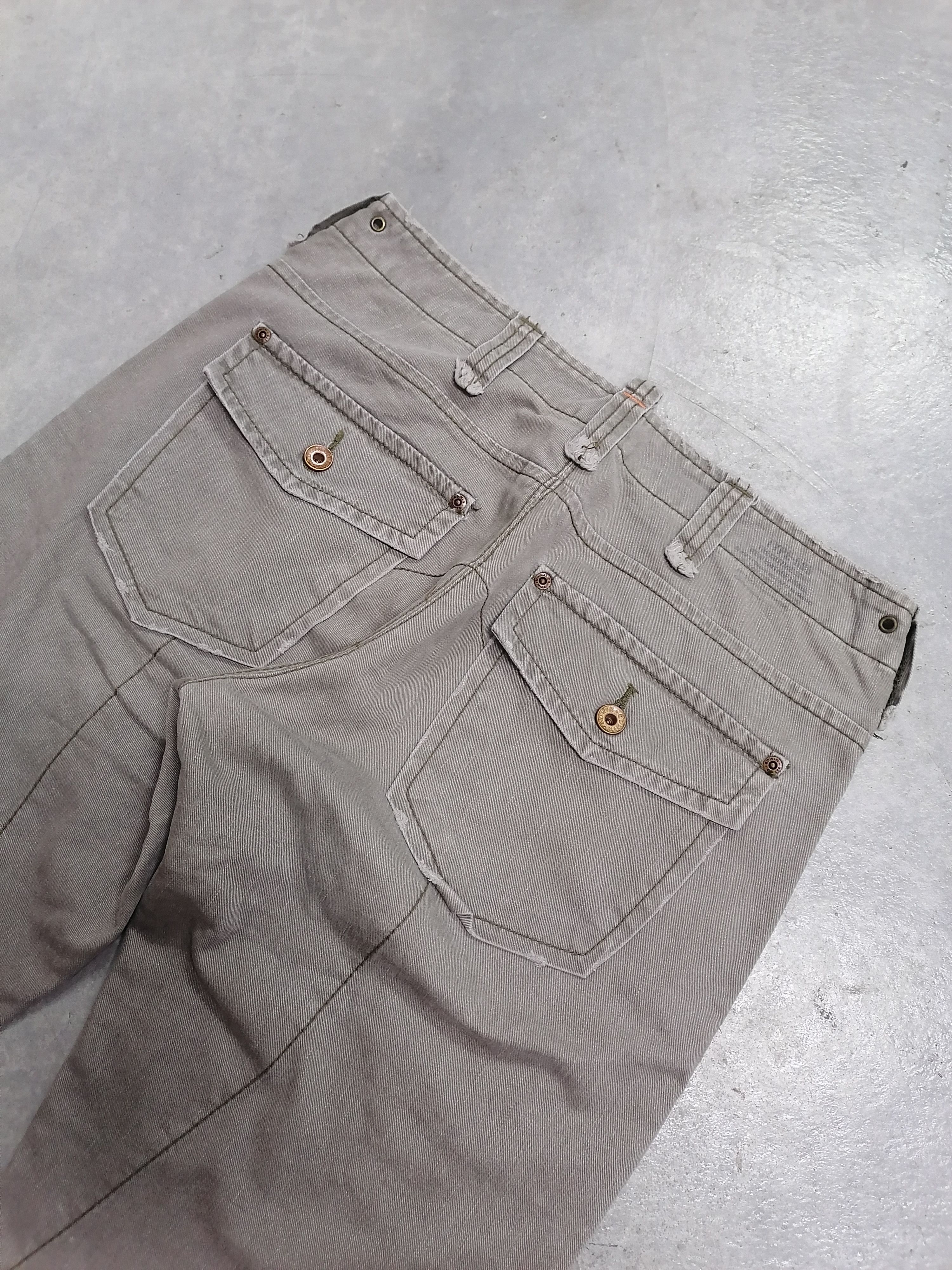 20471120 × Japanese Brand 🔥Edwin 505 Khaki Flare Bushpants⚡⚡⚡ Size US 31 - 8 Thumbnail
