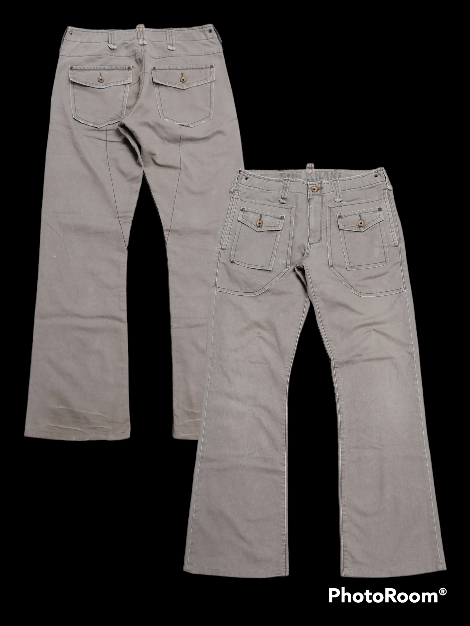 20471120 × Japanese Brand 🔥Edwin 505 Khaki Flare Bushpants⚡⚡⚡ Size US 31 - 1 Thumbnail