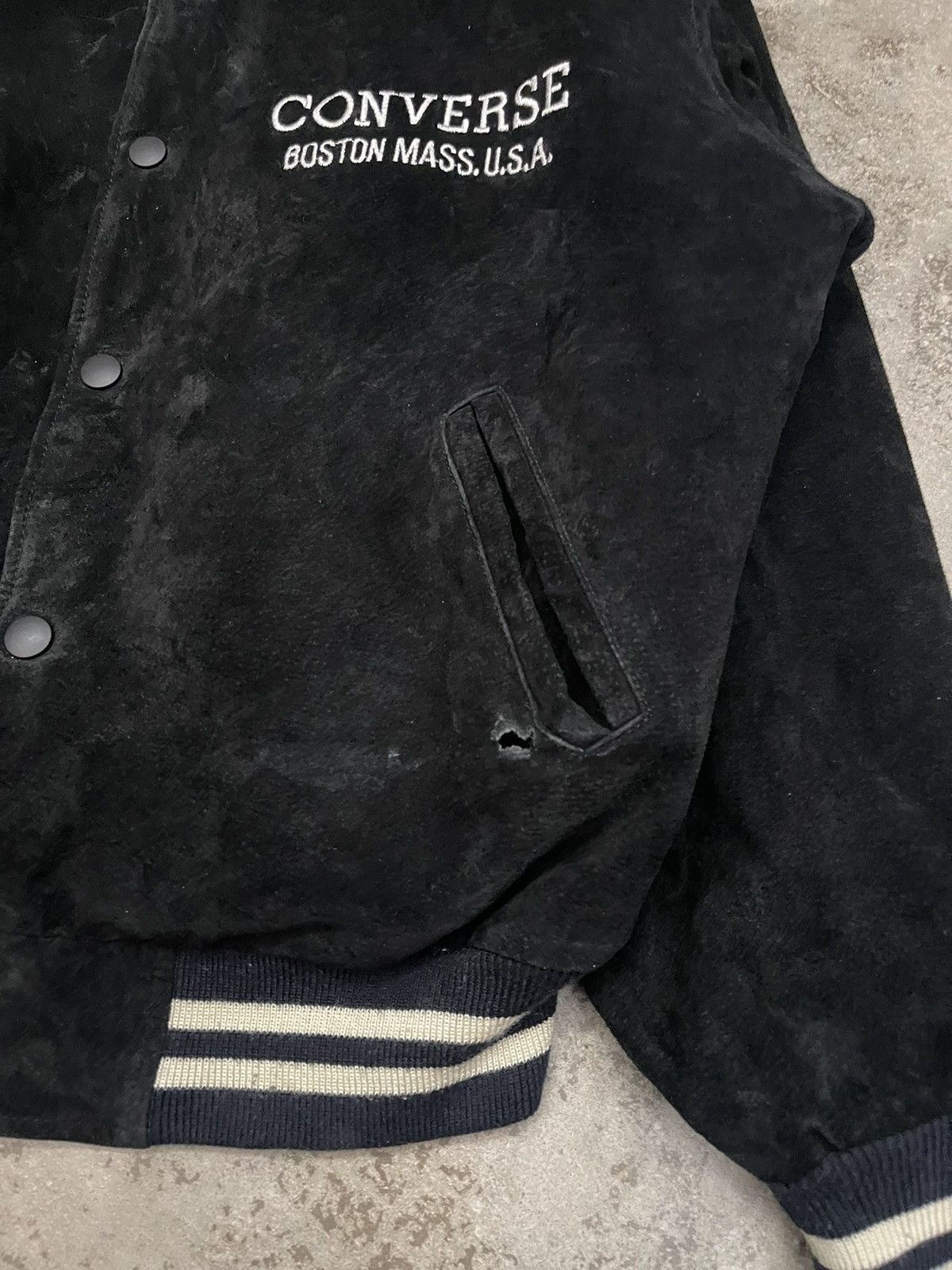 Converse Retro Velvet Converse All Star Varsity Jacket – Rare Find Size US L / EU 52-54 / 3 - 4 Thumbnail