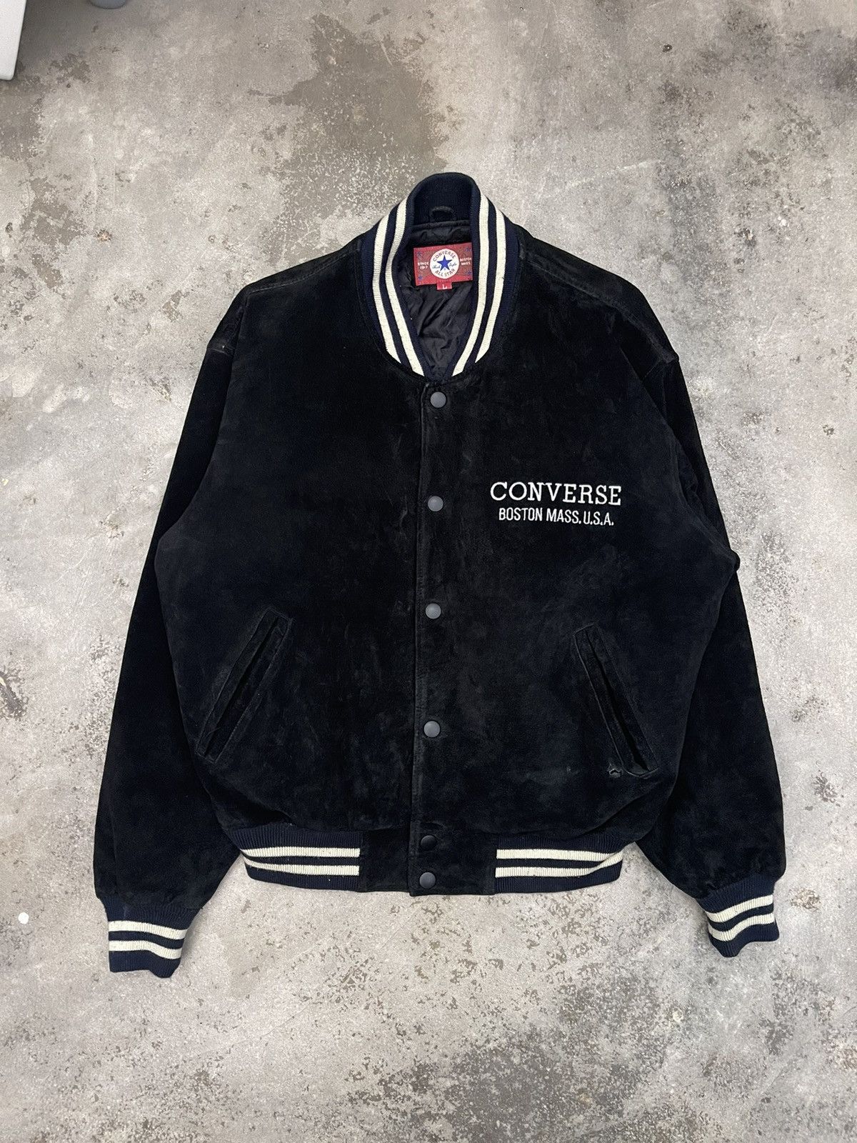 Converse Retro Velvet Converse All Star Varsity Jacket – Rare Find Size US L / EU 52-54 / 3 - 3 Thumbnail