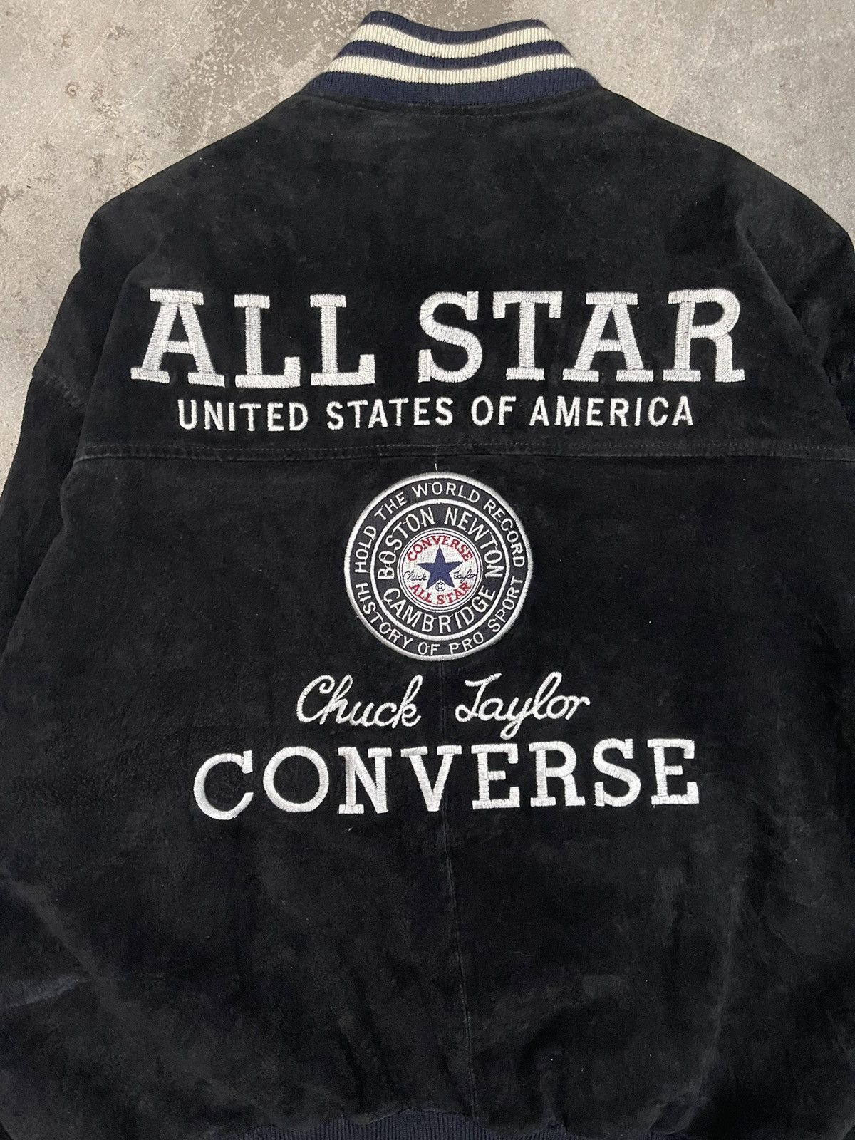 Converse Retro Velvet Converse All Star Varsity Jacket – Rare Find Size US L / EU 52-54 / 3 - 2 Thumbnail