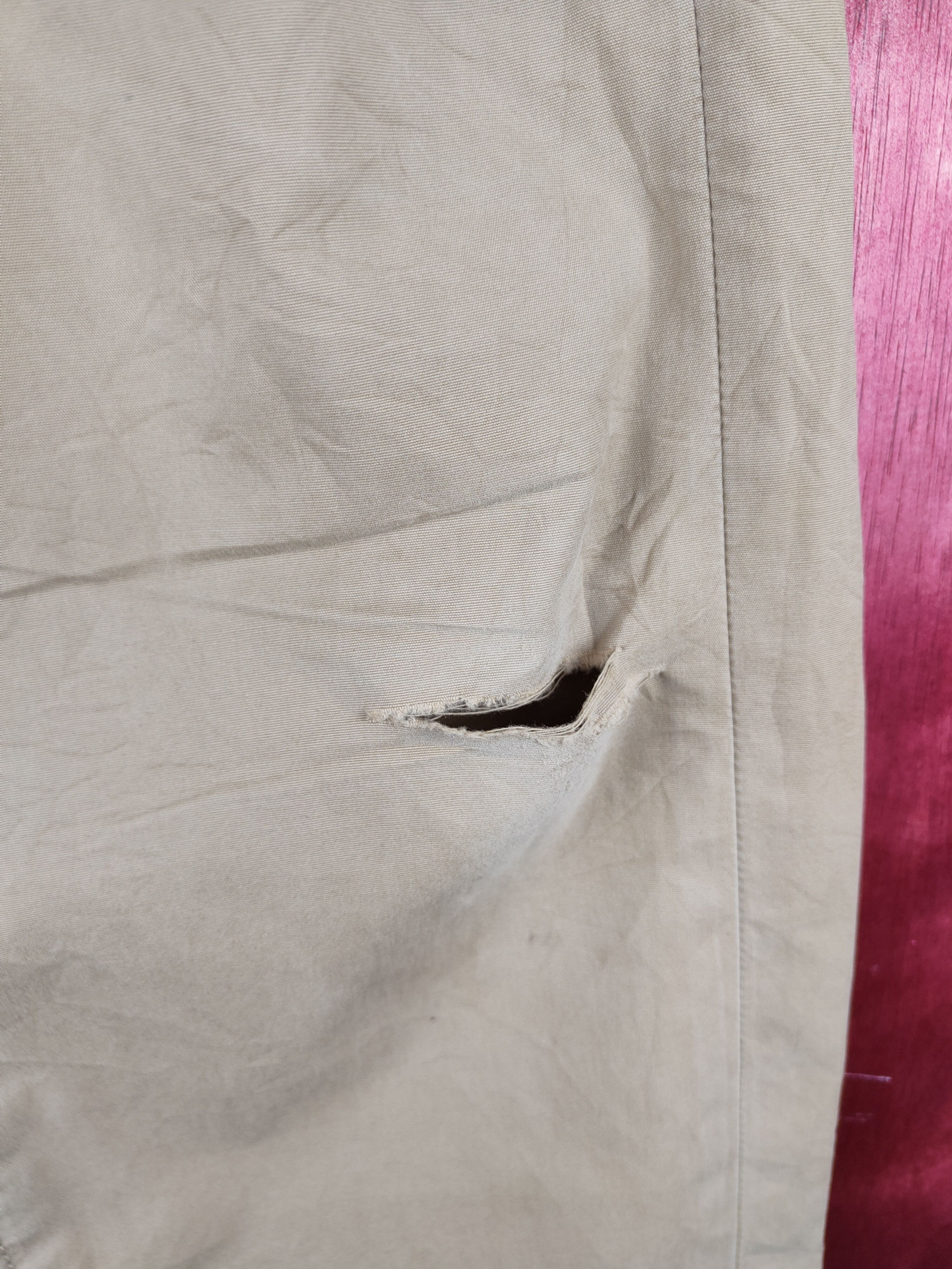 Japanese Brand Levis Beige Multipocket Ripped Casual Pants #S762 Size US 34 / EU 50 - 6 Thumbnail