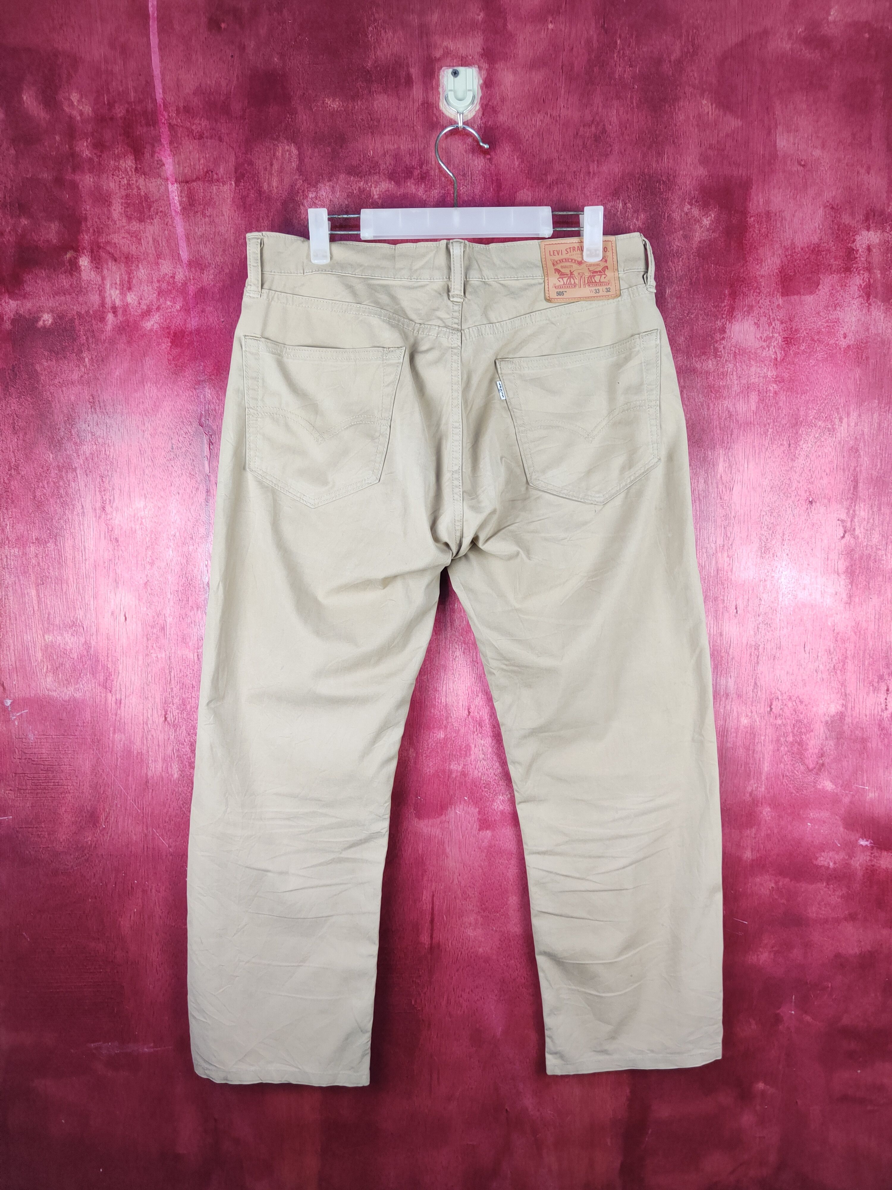 Japanese Brand Levis Beige Multipocket Ripped Casual Pants #S762 Size US 34 / EU 50 - 8 Thumbnail