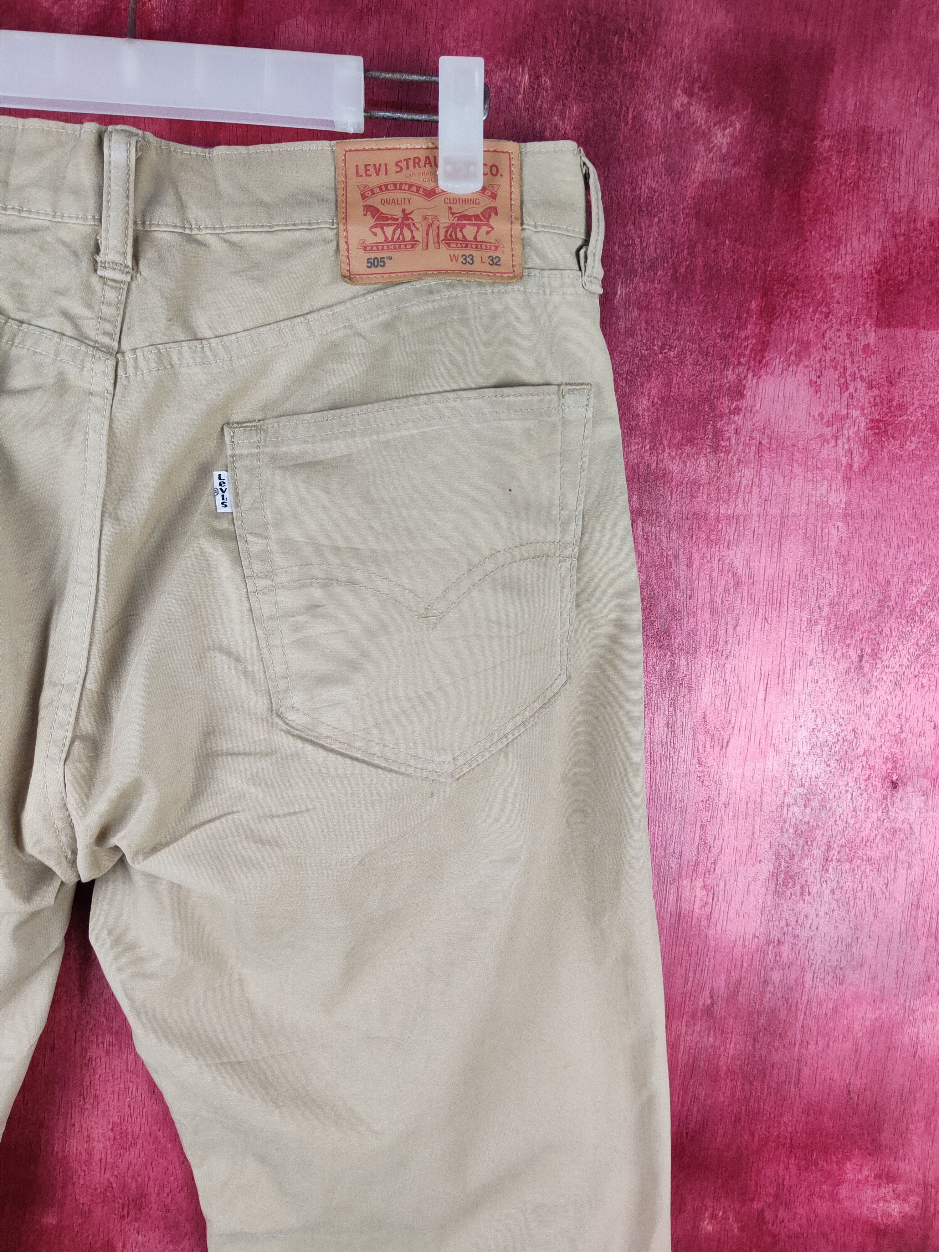 Japanese Brand Levis Beige Multipocket Ripped Casual Pants #S762 Size US 34 / EU 50 - 13 Thumbnail