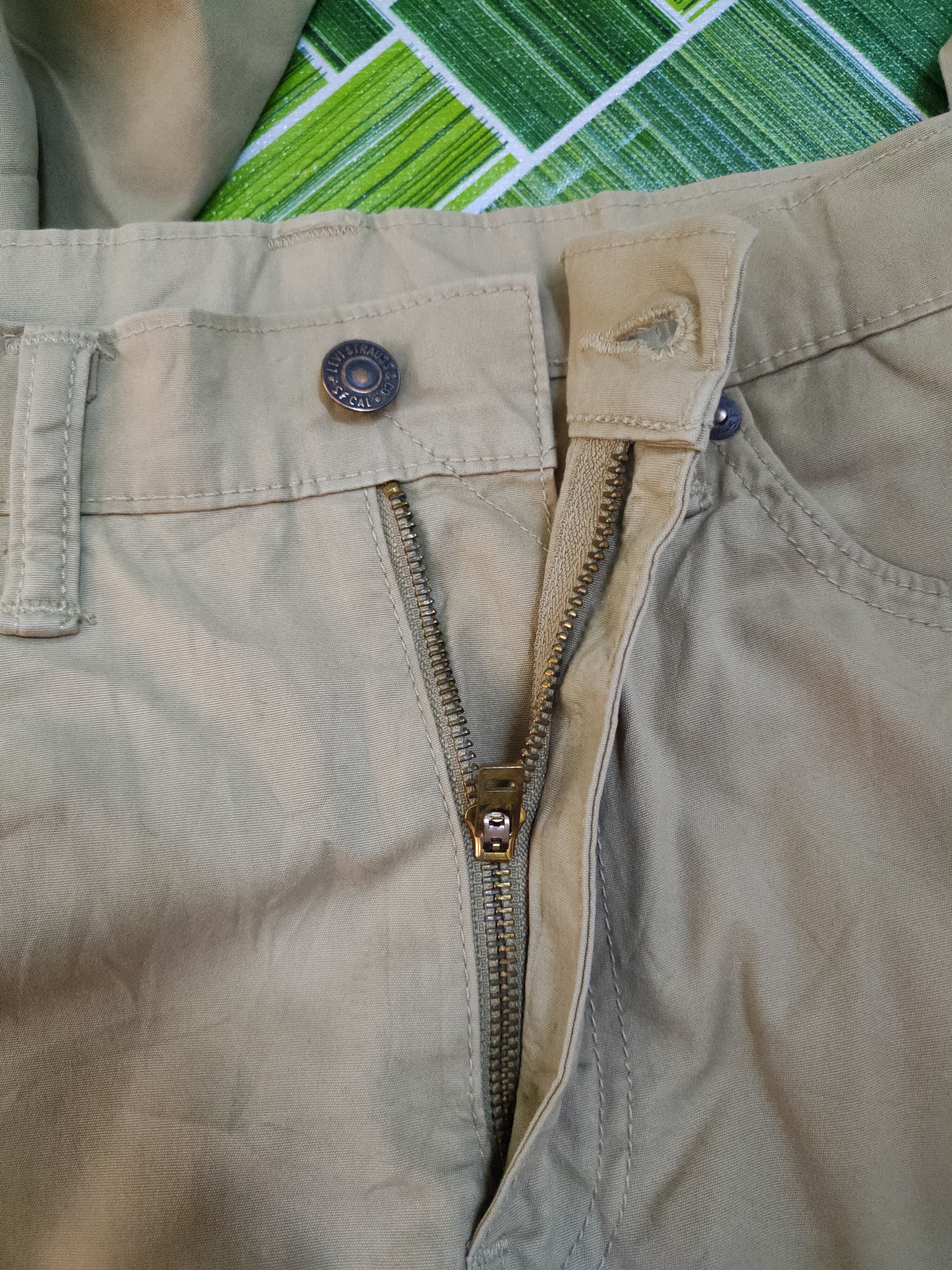 Japanese Brand Levis Beige Multipocket Ripped Casual Pants #S762 Size US 34 / EU 50 - 15 Thumbnail