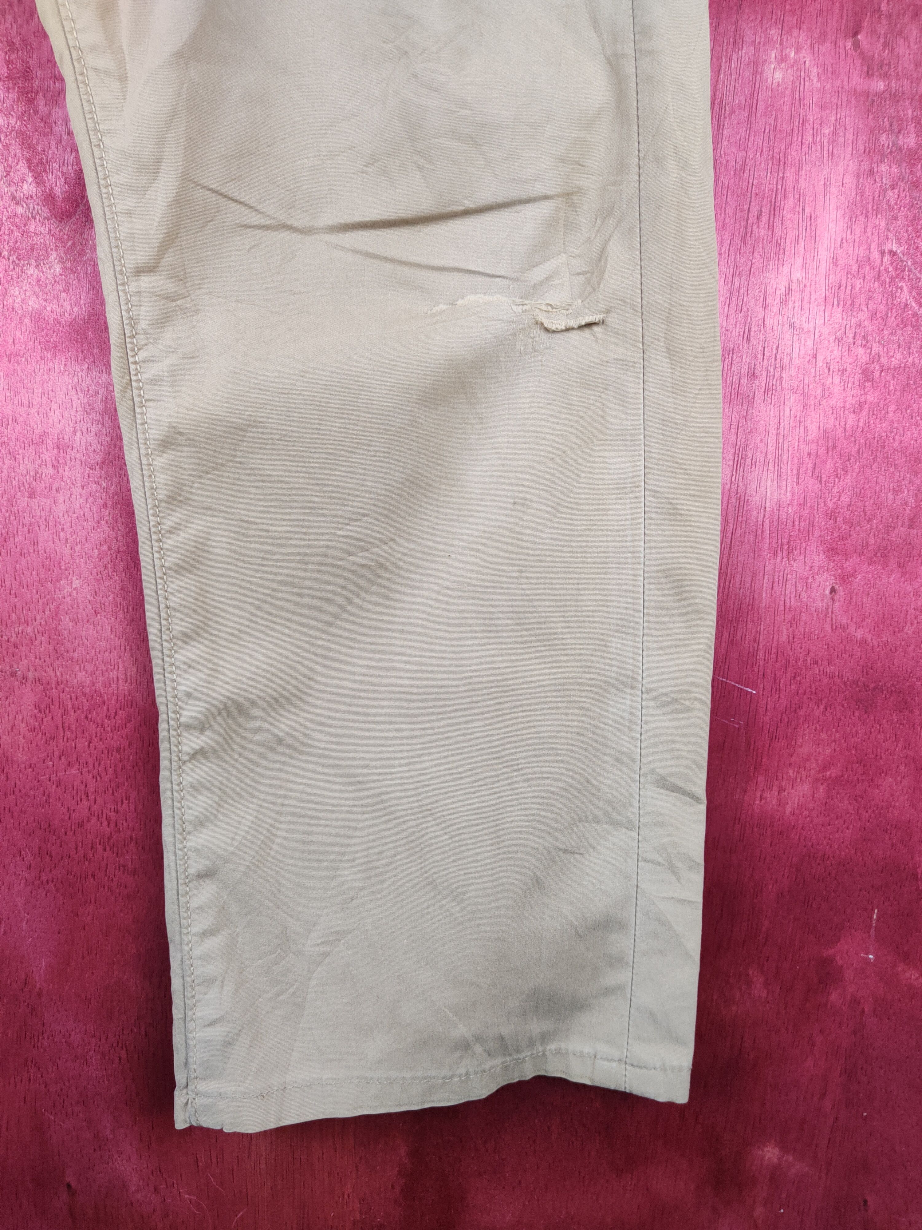 Japanese Brand Levis Beige Multipocket Ripped Casual Pants #S762 Size US 34 / EU 50 - 7 Thumbnail
