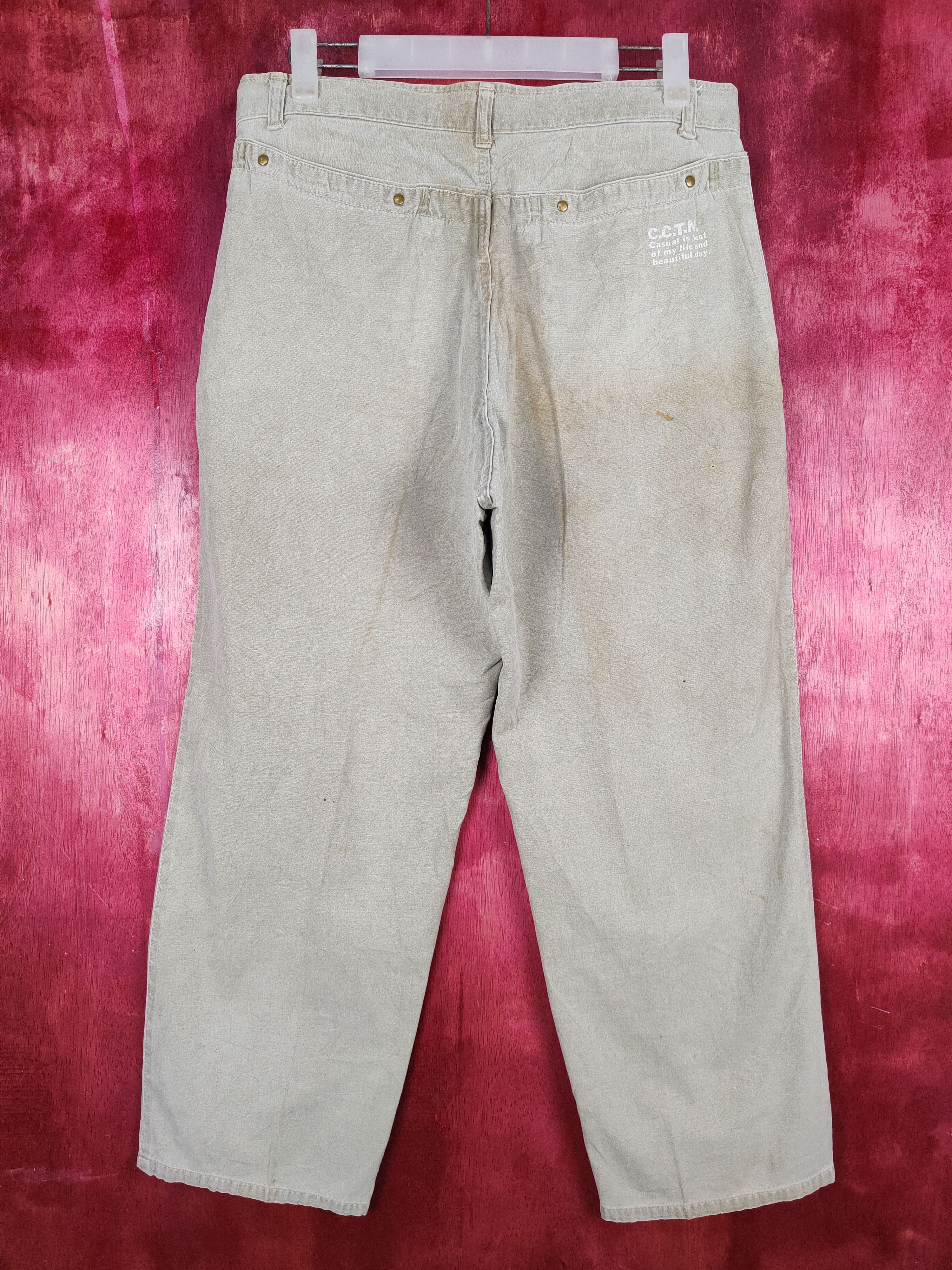 Japanese Brand × Vintage Big Born Gray Faded vintage Casual Pants #S770 Size US 31 - 8 Thumbnail