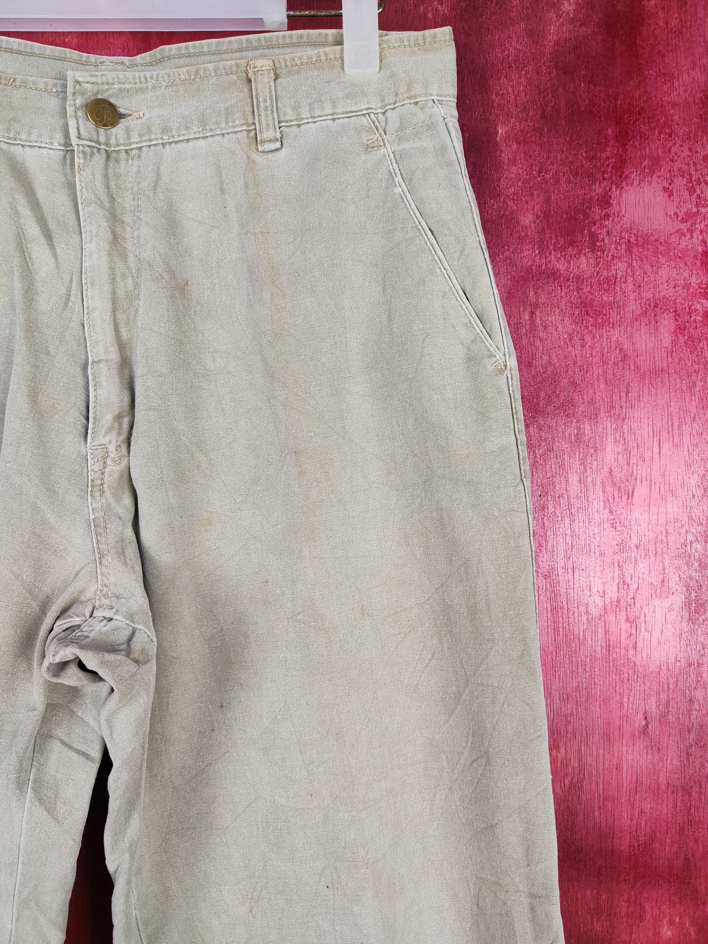 Japanese Brand × Vintage Big Born Gray Faded vintage Casual Pants #S770 Size US 31 - 6 Thumbnail