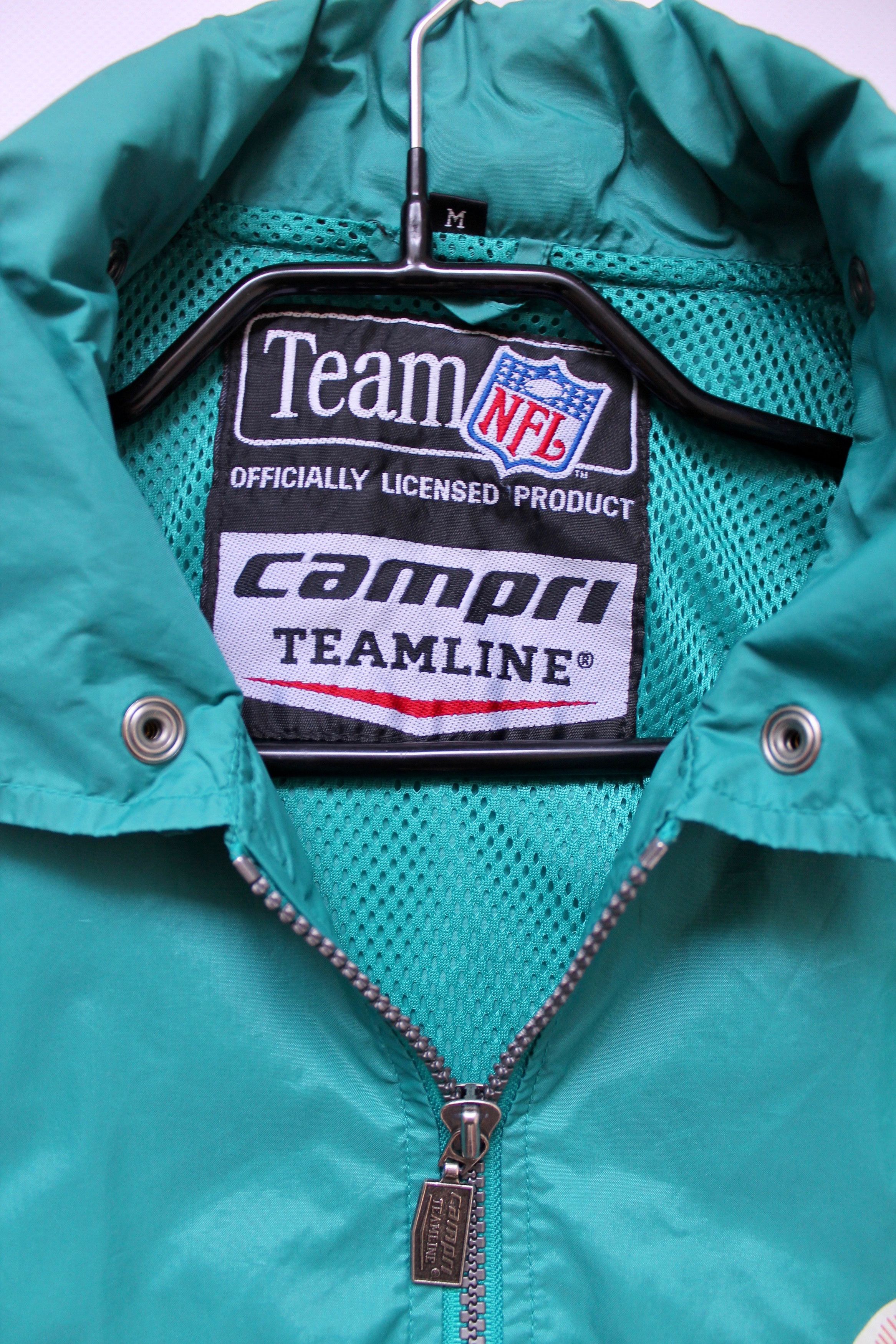 NFL 1993 NFL DOLPHINS Miami turquoise Light Jacket Windbreaker Size US M / EU 48-50 / 2 - 6 Thumbnail