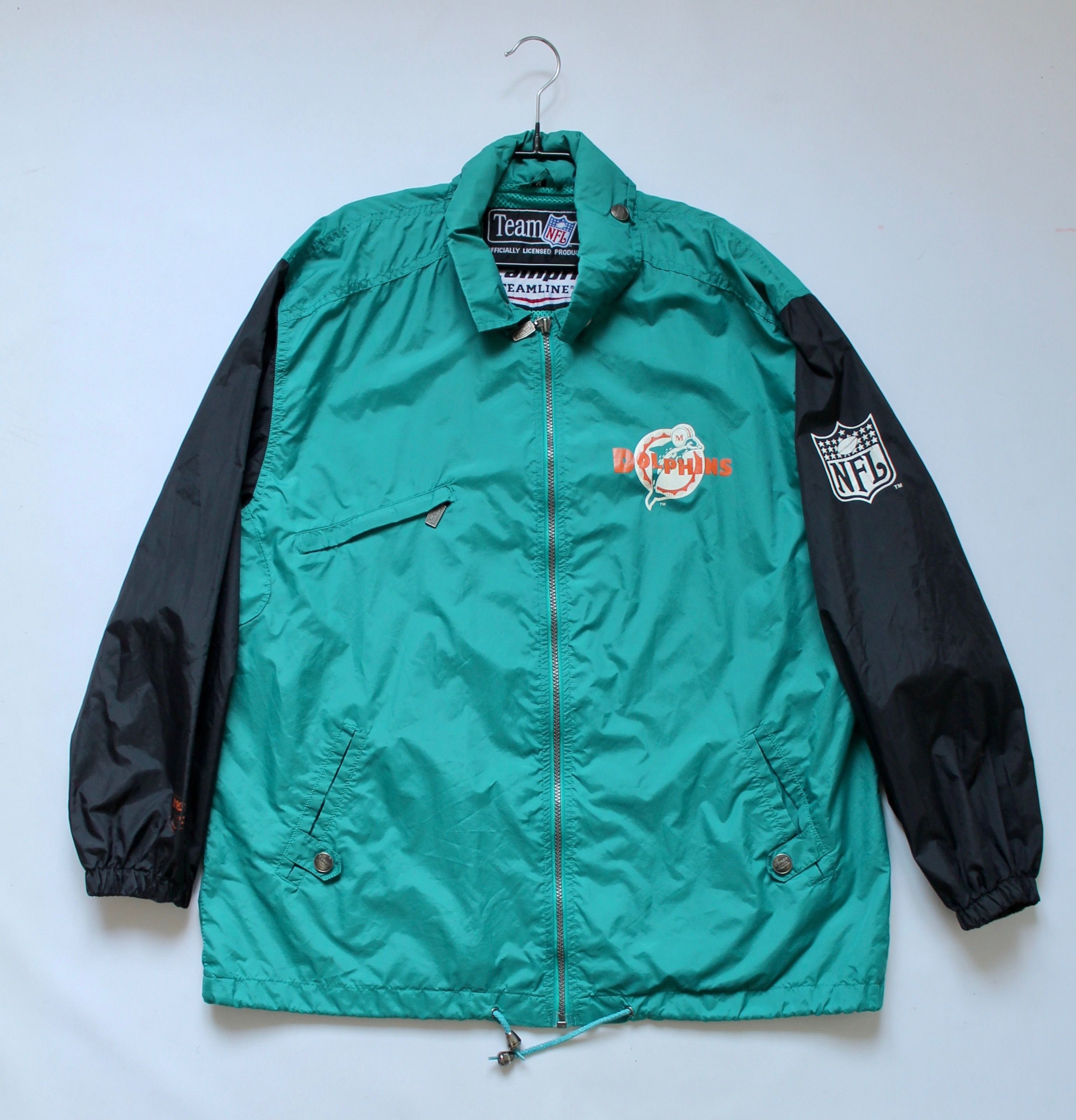 NFL 1993 NFL DOLPHINS Miami turquoise Light Jacket Windbreaker Size US M / EU 48-50 / 2 - 2 Thumbnail