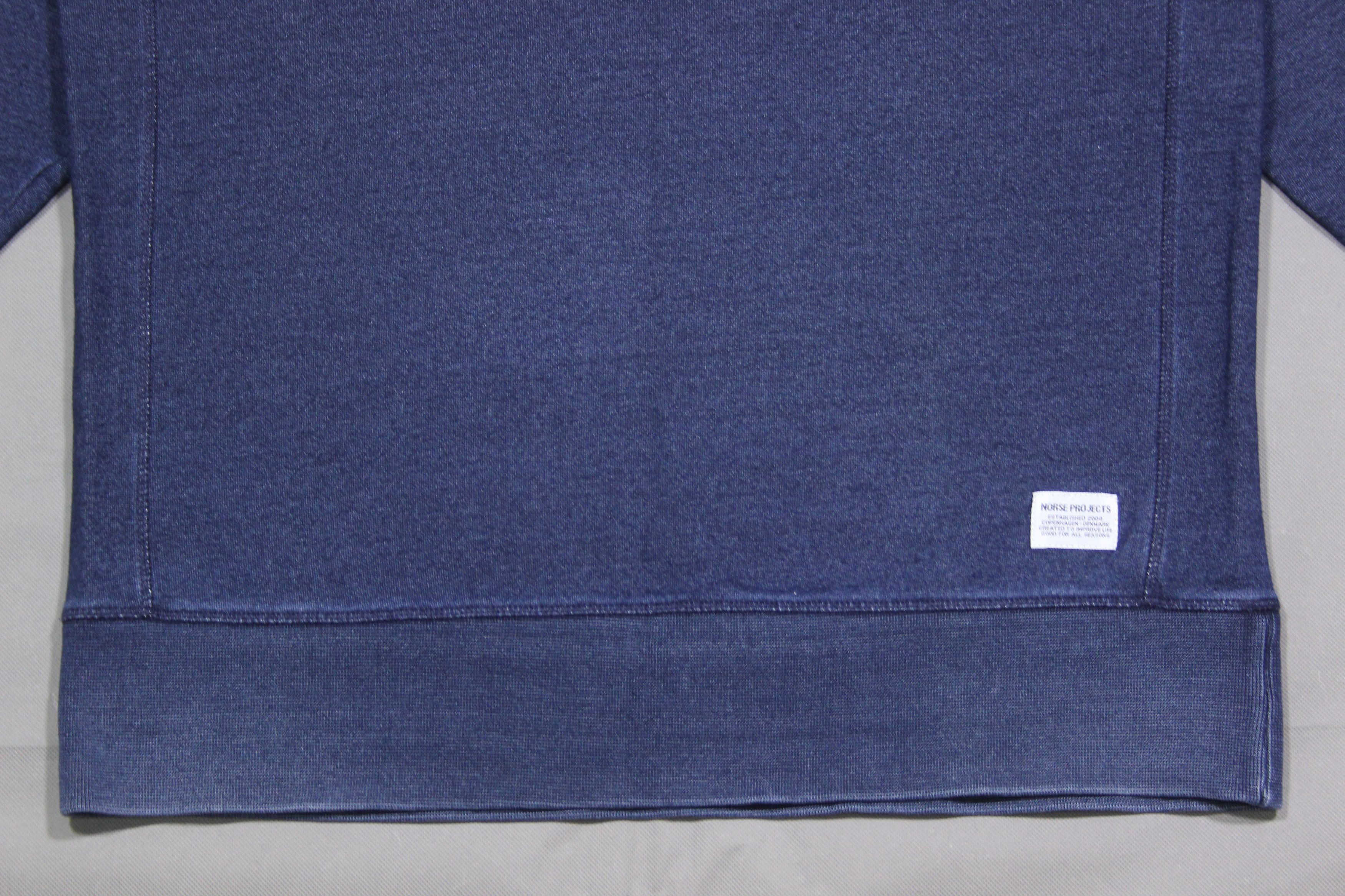 Norse Projects Vorm Indigo Sweatshirt Size US M / EU 48-50 / 2 - 3 Thumbnail