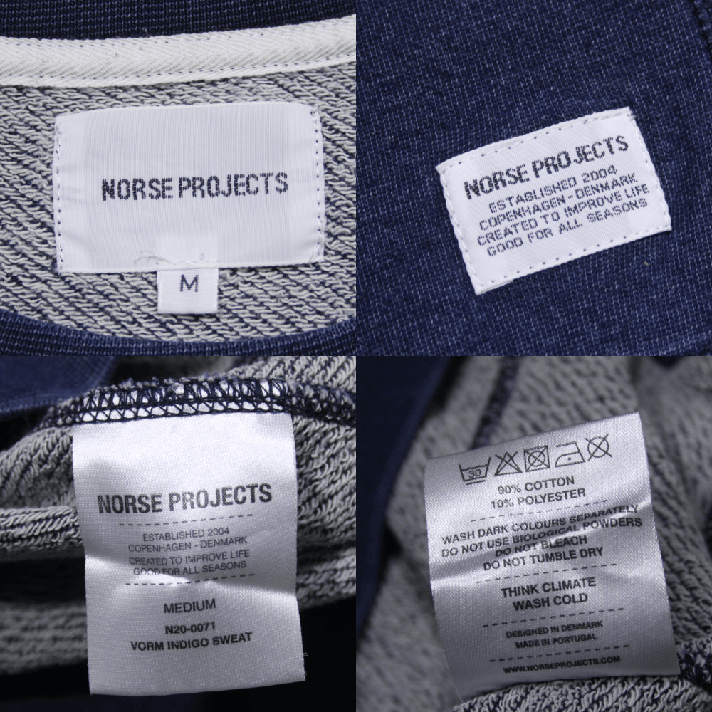 Norse Projects Vorm Indigo Sweatshirt Size US M / EU 48-50 / 2 - 12 Thumbnail