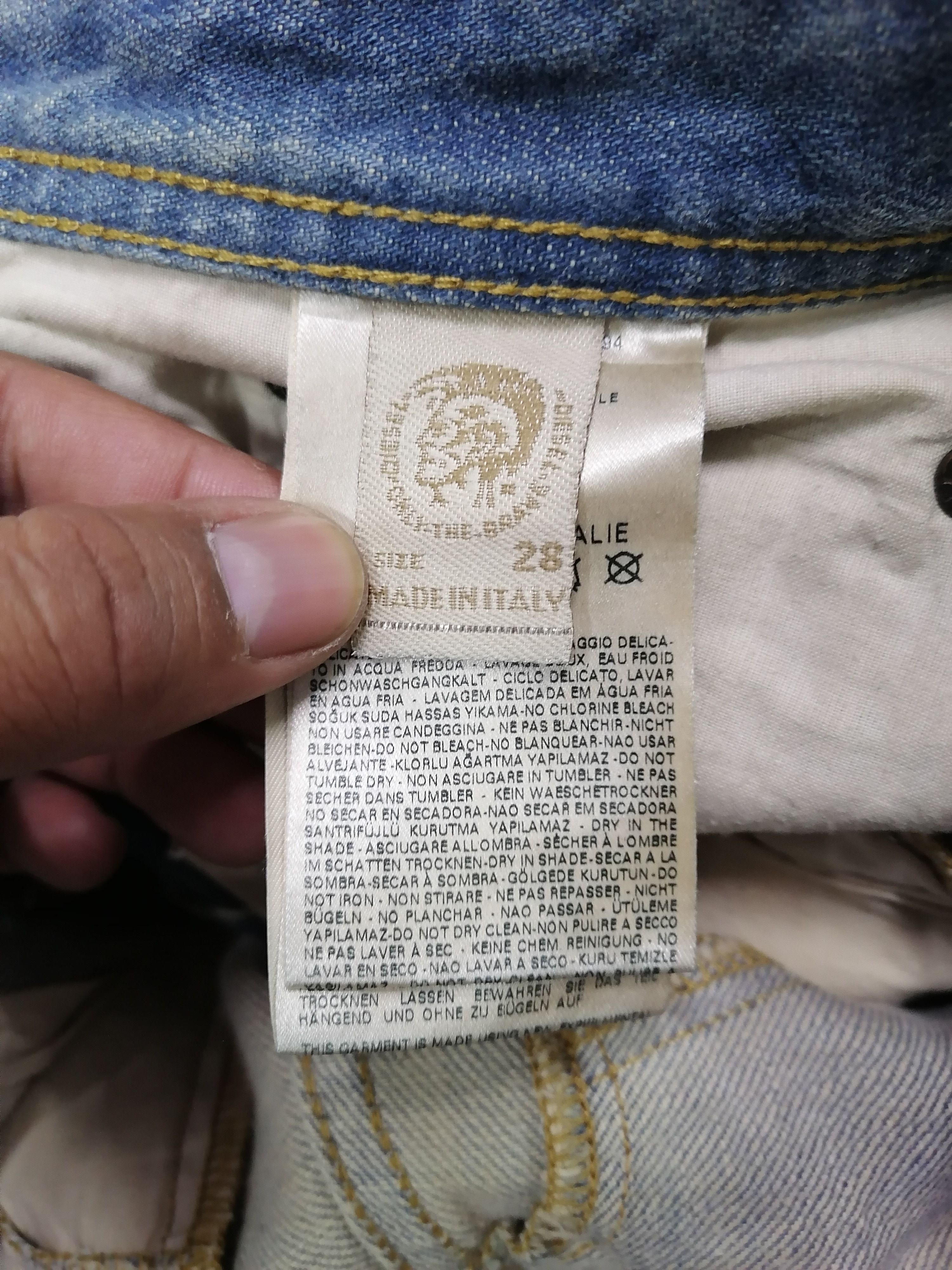 Diesel 🔥Diesel 1st Edition Blue Eyecons Regular Slim Denim Jeans⚡ Size US 30 / EU 46 - 10 Thumbnail