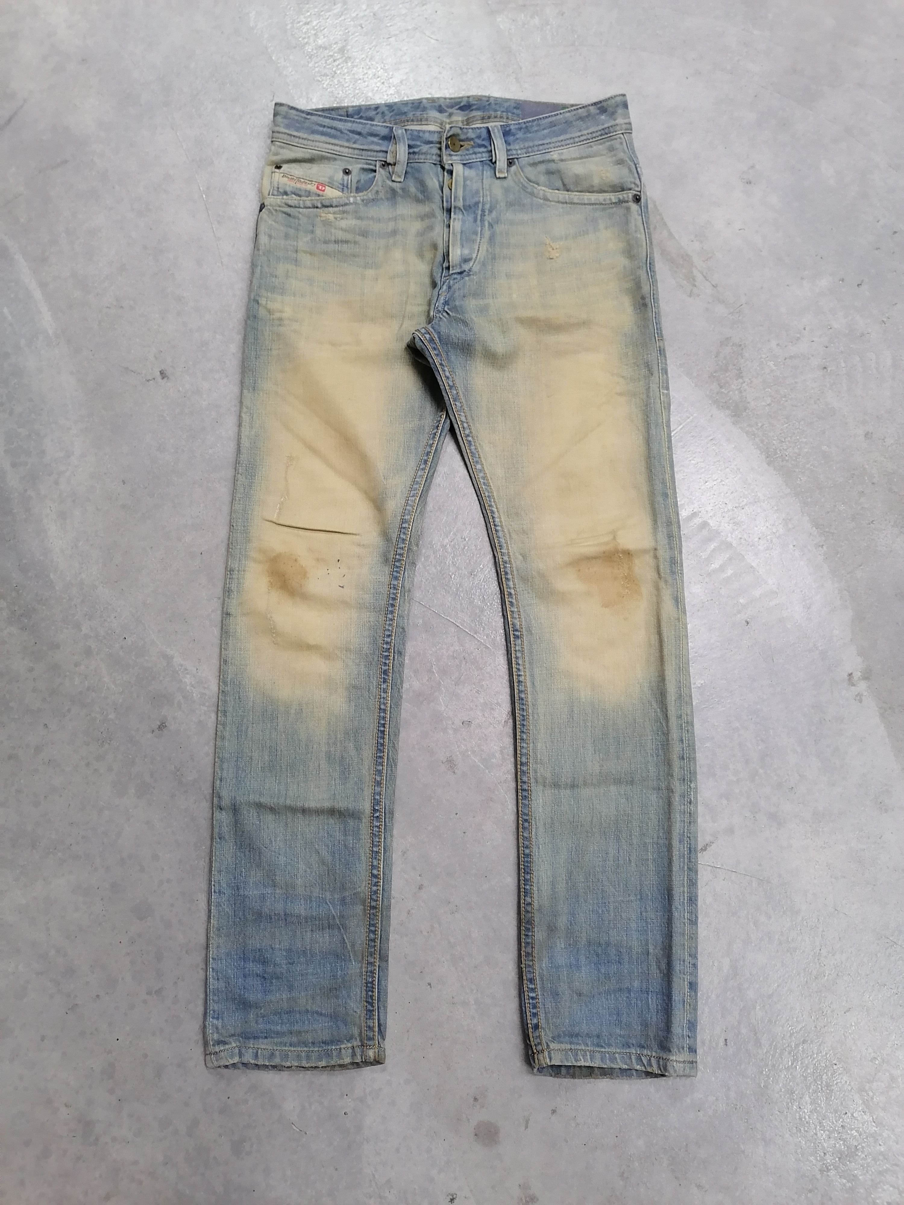 Diesel 🔥Diesel 1st Edition Blue Eyecons Regular Slim Denim Jeans⚡ Size US 30 / EU 46 - 2 Thumbnail