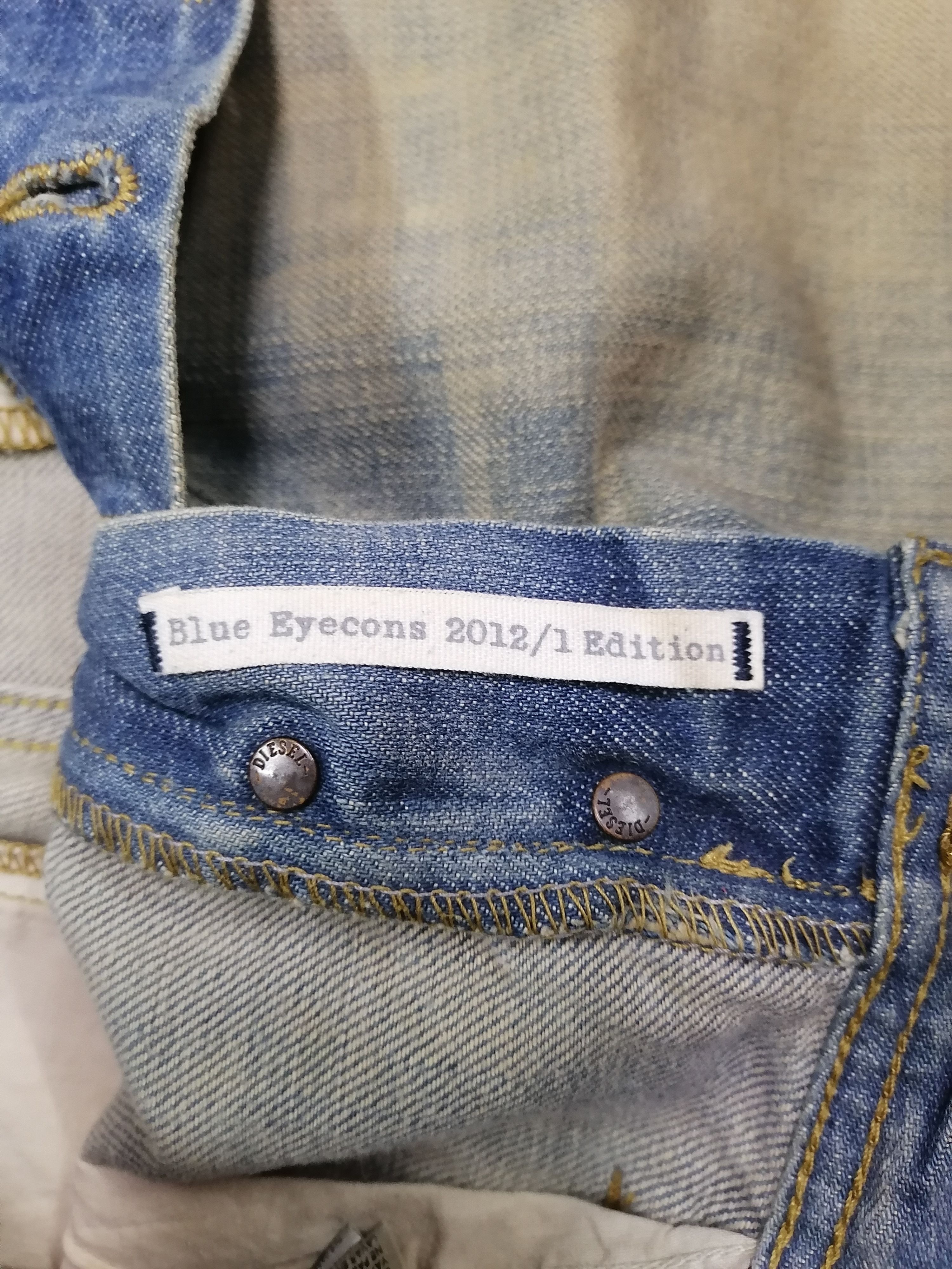 Diesel 🔥Diesel 1st Edition Blue Eyecons Regular Slim Denim Jeans⚡ Size US 30 / EU 46 - 9 Thumbnail