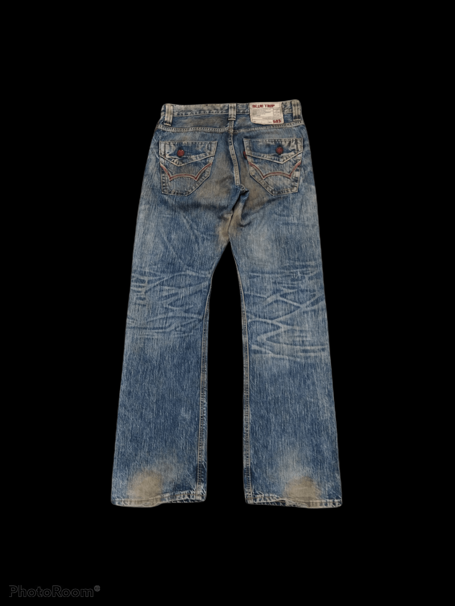 Other THRASHED EDWIN BLUE TRIP MADE IN JAPAN DENIM PANTS Size US 30 / EU 46 - 2 Thumbnail