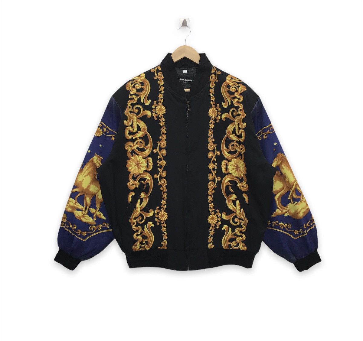 Japanese Brand × Vintage Rare!! Alpha Scene Bomber Jacket Royalty Nice Graphic Size US XL / EU 56 / 4 - 2 Thumbnail