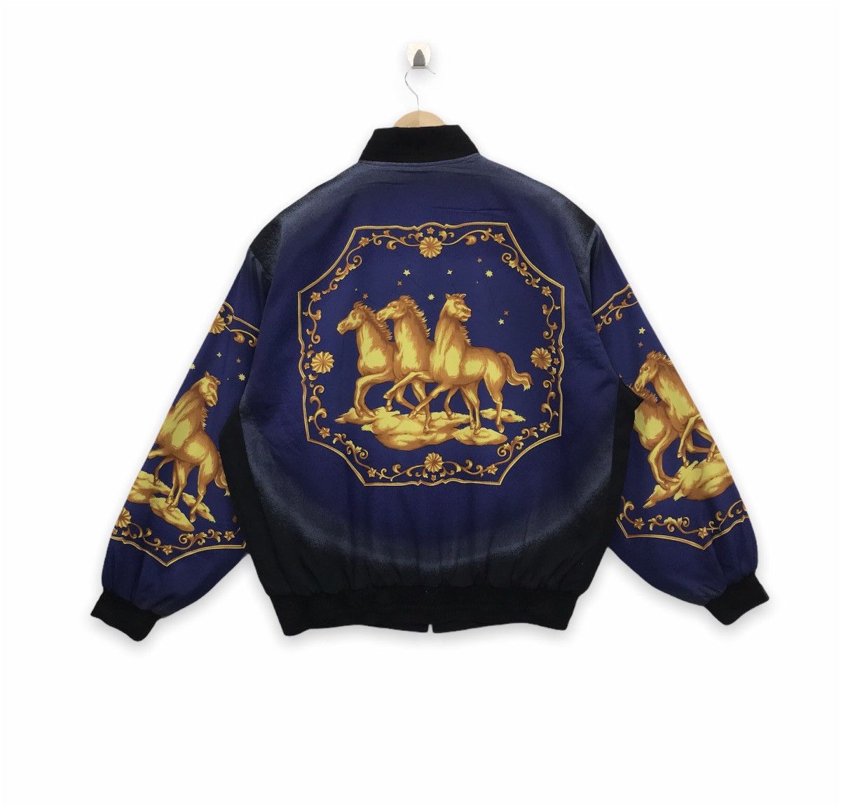 Japanese Brand × Vintage Rare!! Alpha Scene Bomber Jacket Royalty Nice Graphic Size US XL / EU 56 / 4 - 1 Thumbnail