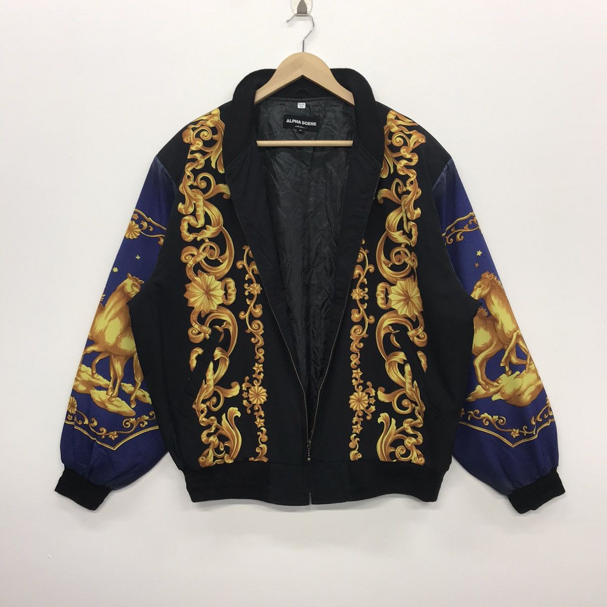 Japanese Brand × Vintage Rare!! Alpha Scene Bomber Jacket Royalty Nice Graphic Size US XL / EU 56 / 4 - 9 Thumbnail