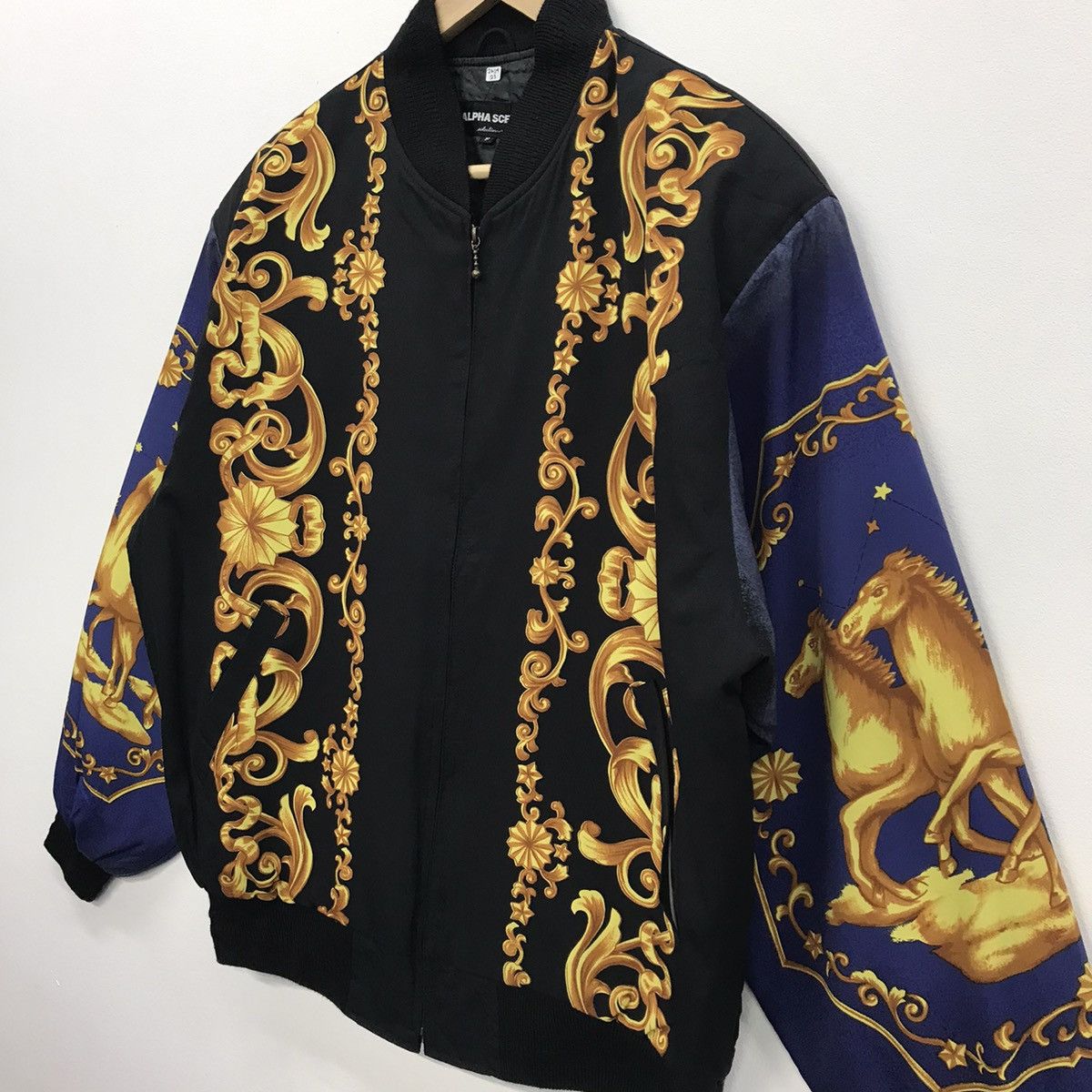 Japanese Brand × Vintage Rare!! Alpha Scene Bomber Jacket Royalty Nice Graphic Size US XL / EU 56 / 4 - 8 Thumbnail