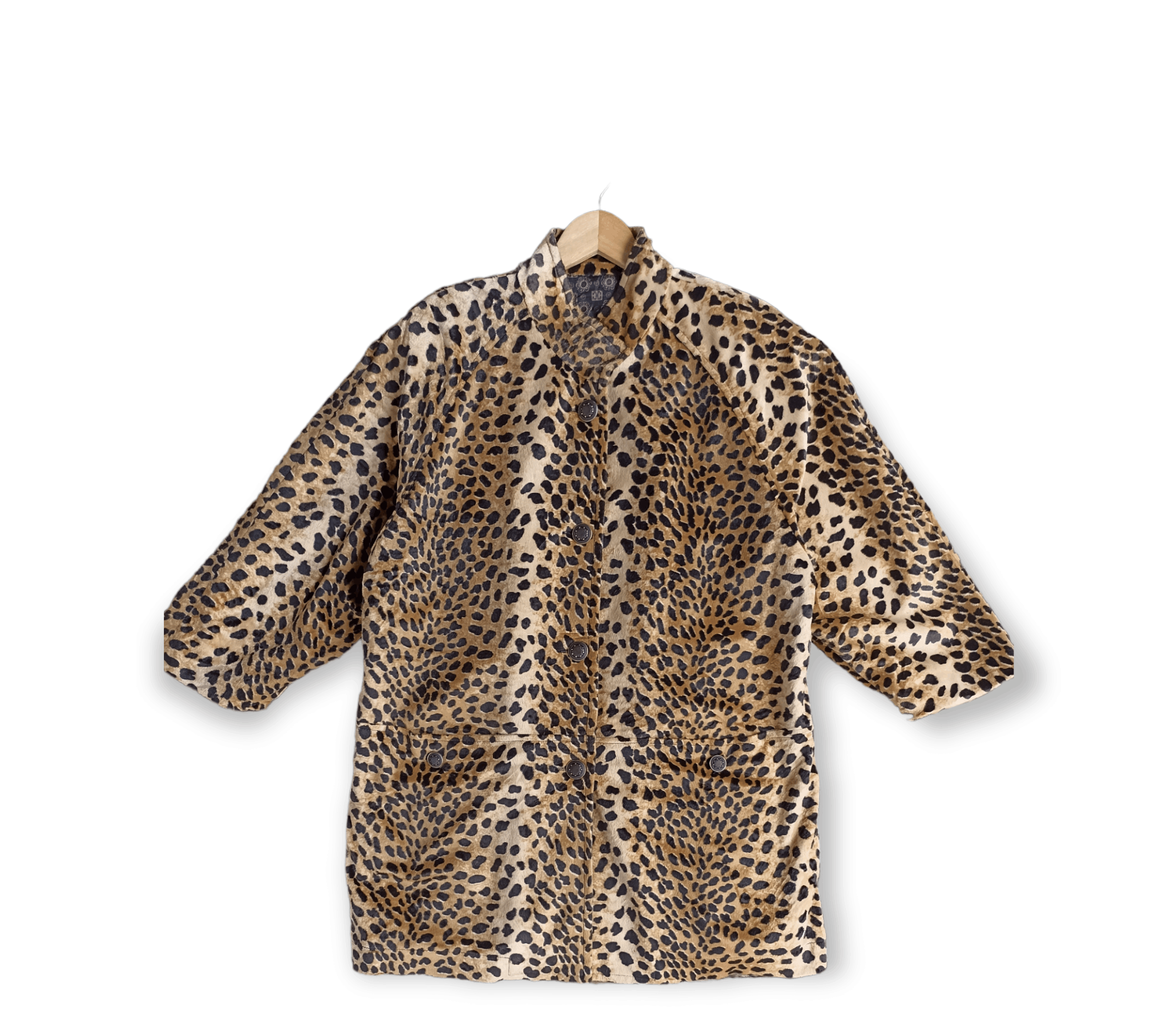 Japanese Brand × Vintage Unknown Brand Leopard Fleece Coat Jacket Size US M / EU 48-50 / 2 - 1 Thumbnail