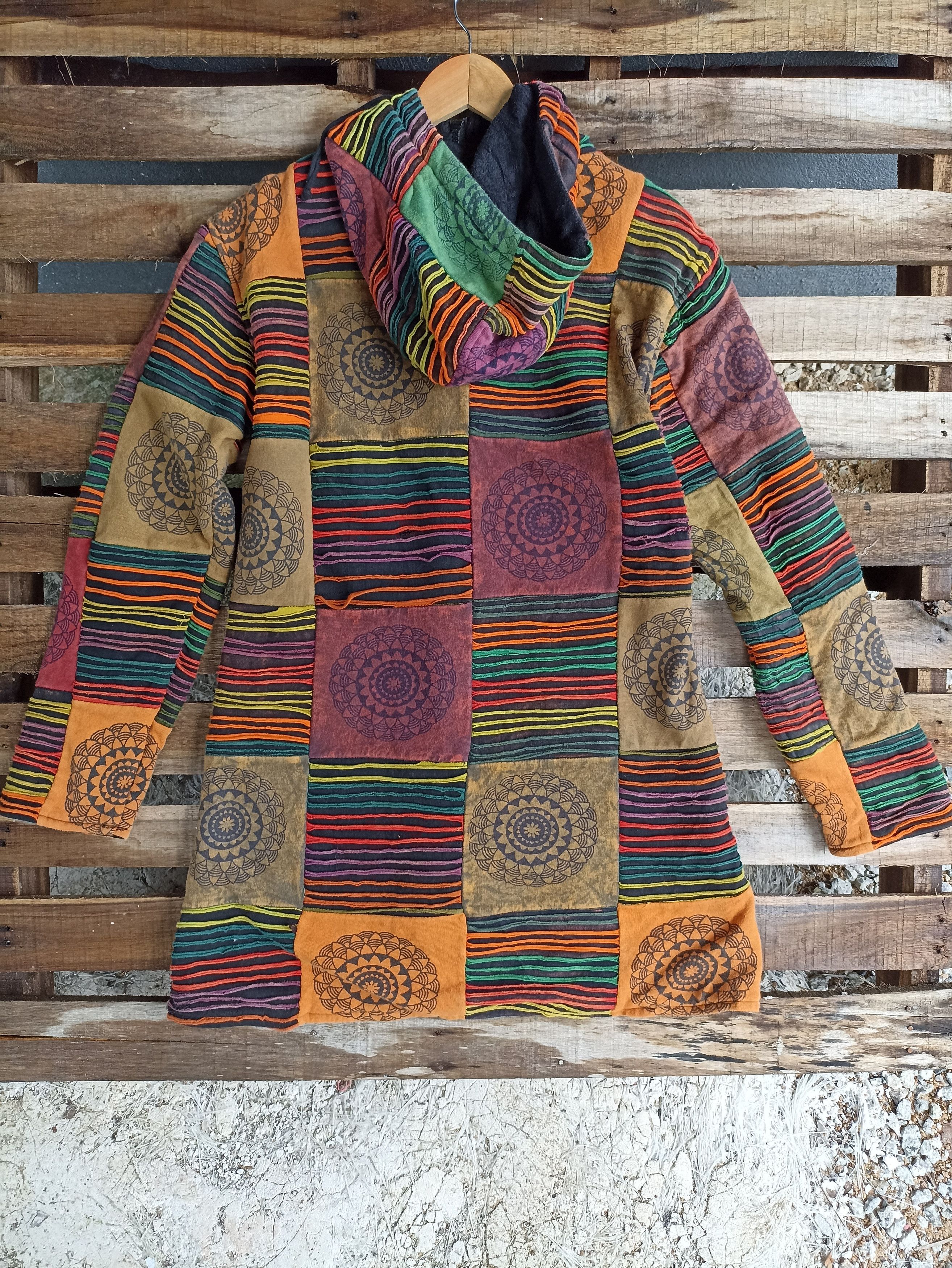 Japanese Brand × Vintage Vintage Mode Aslan Patchwork Hoodie Size US M / EU 48-50 / 2 - 5 Thumbnail
