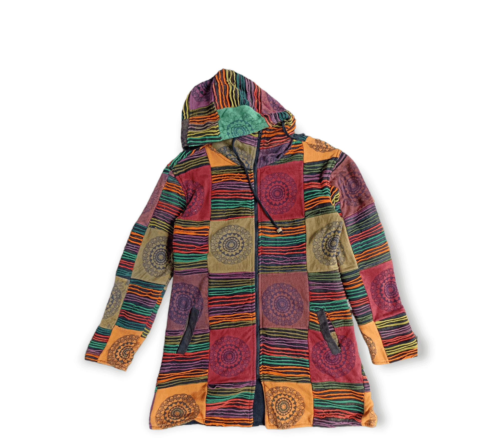 Japanese Brand × Vintage Vintage Mode Aslan Patchwork Hoodie Size US M / EU 48-50 / 2 - 1 Thumbnail