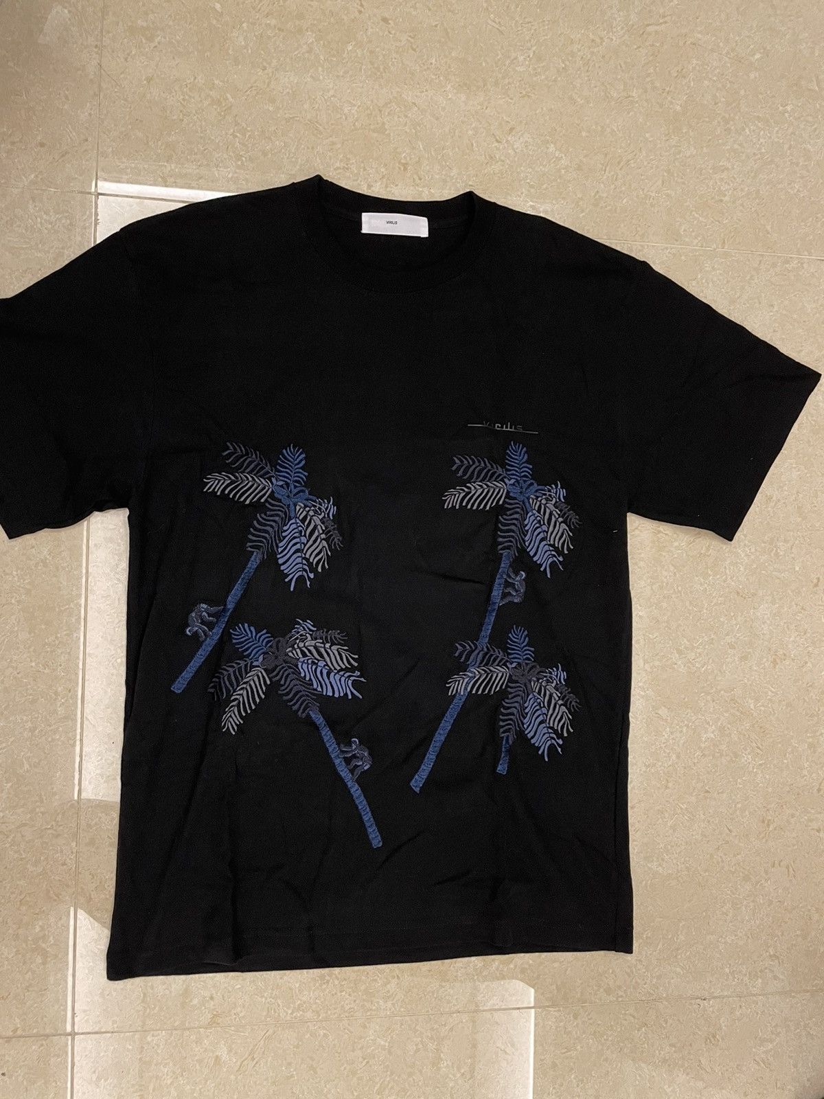 Toga UNWORN* Toga virilis embroidered palm tree cotton tee Size US M / EU 48-50 / 2 - 2 Thumbnail