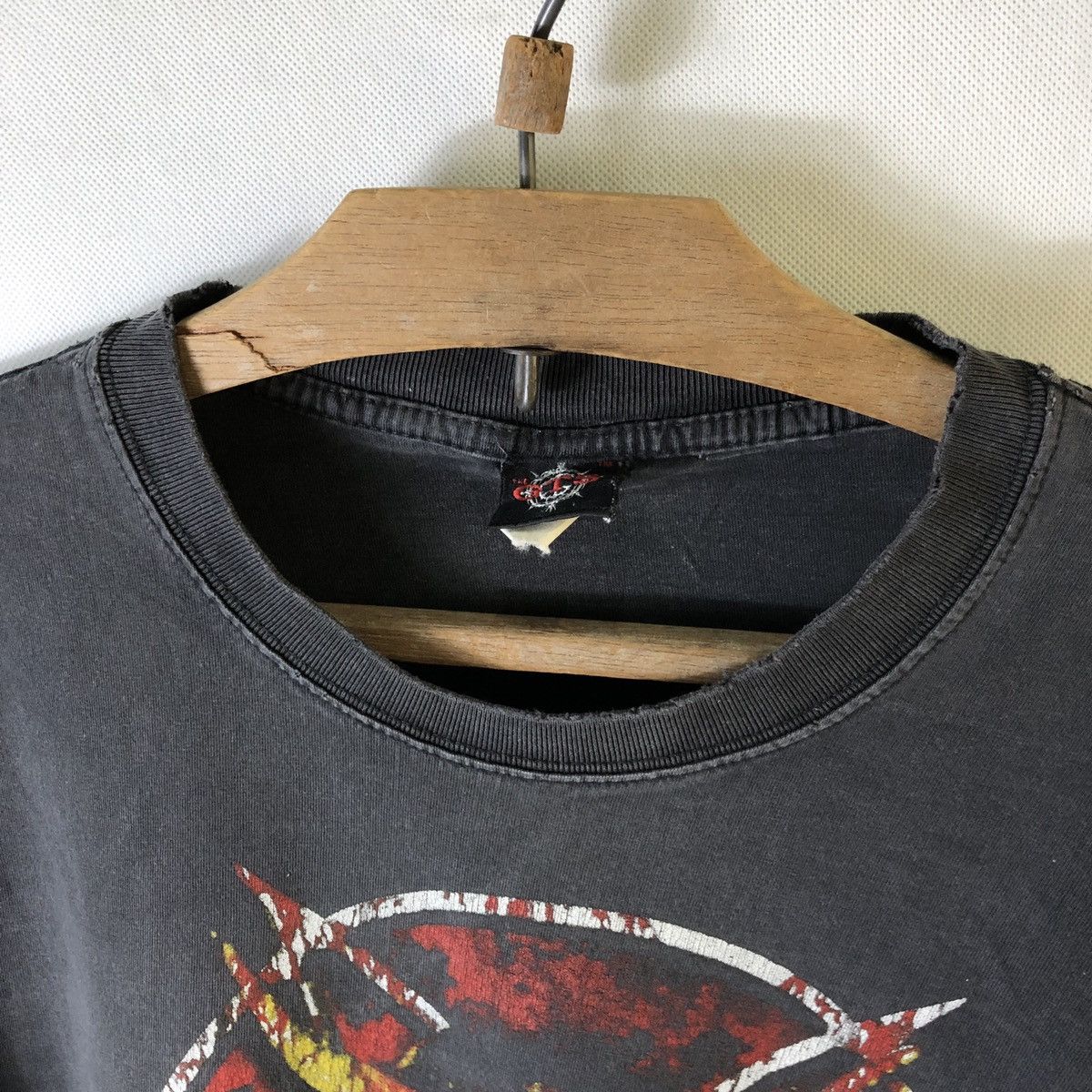 Vintage Slayer Skull Metal Distressed Tshirt Size US L / EU 52-54 / 3 - 7 Thumbnail
