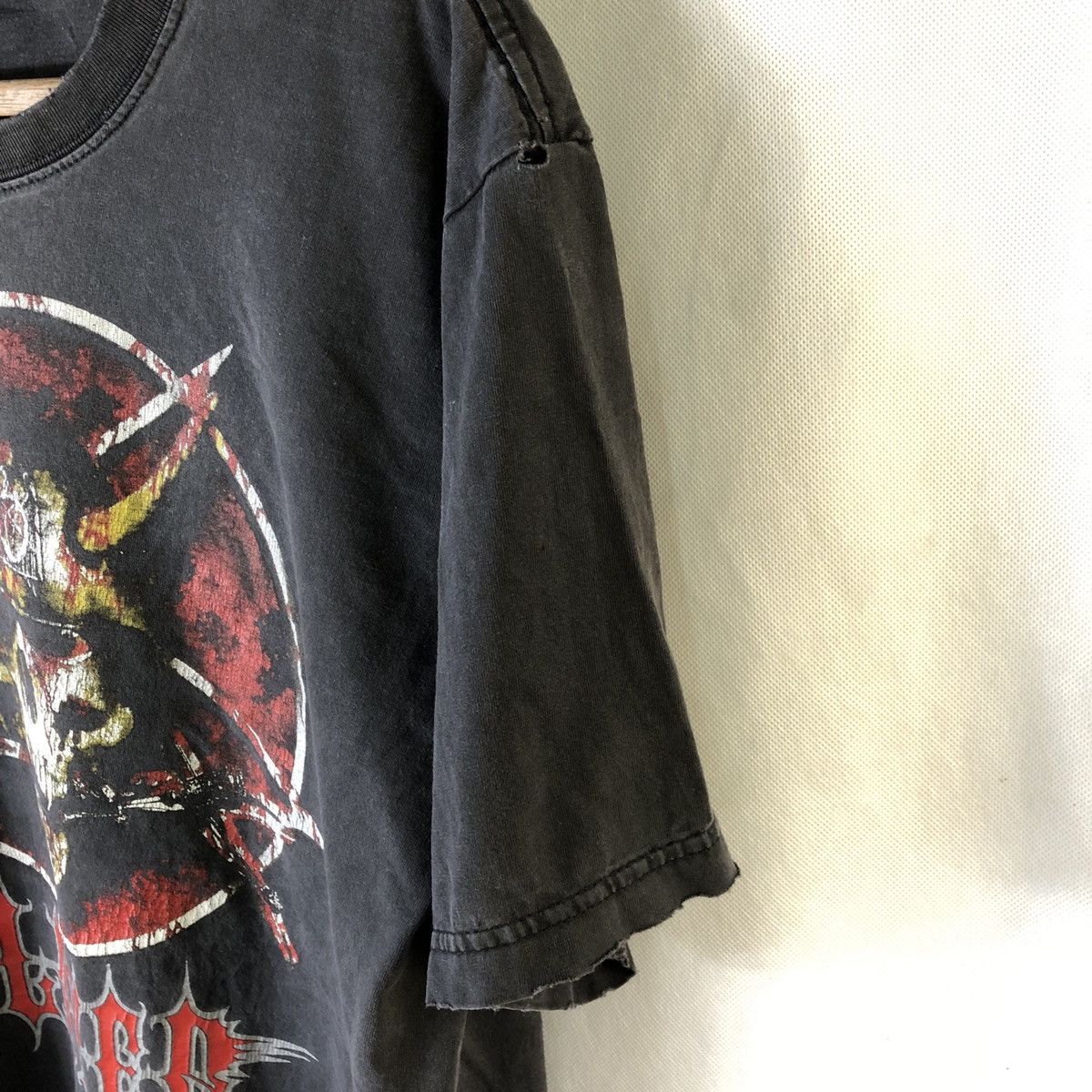Vintage Slayer Skull Metal Distressed Tshirt Size US L / EU 52-54 / 3 - 6 Thumbnail