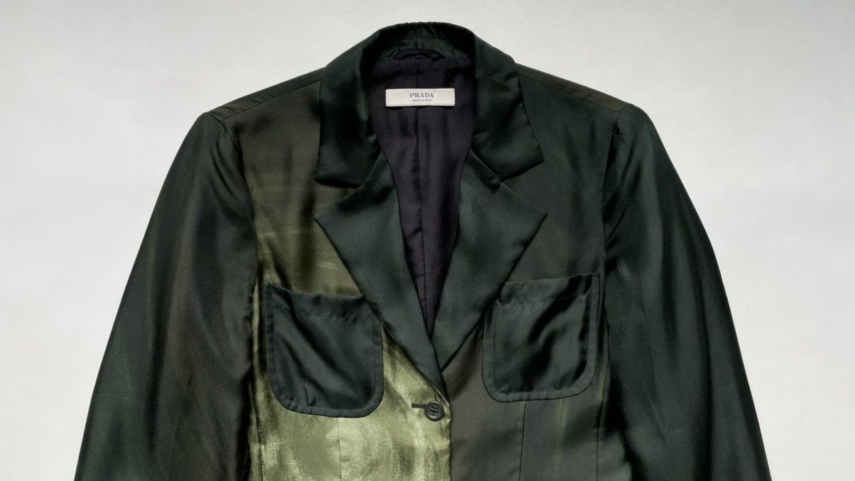 Prada Galaxy Print Silk Blazer Size M / US 6-8 / IT 42-44 - 2 Thumbnail