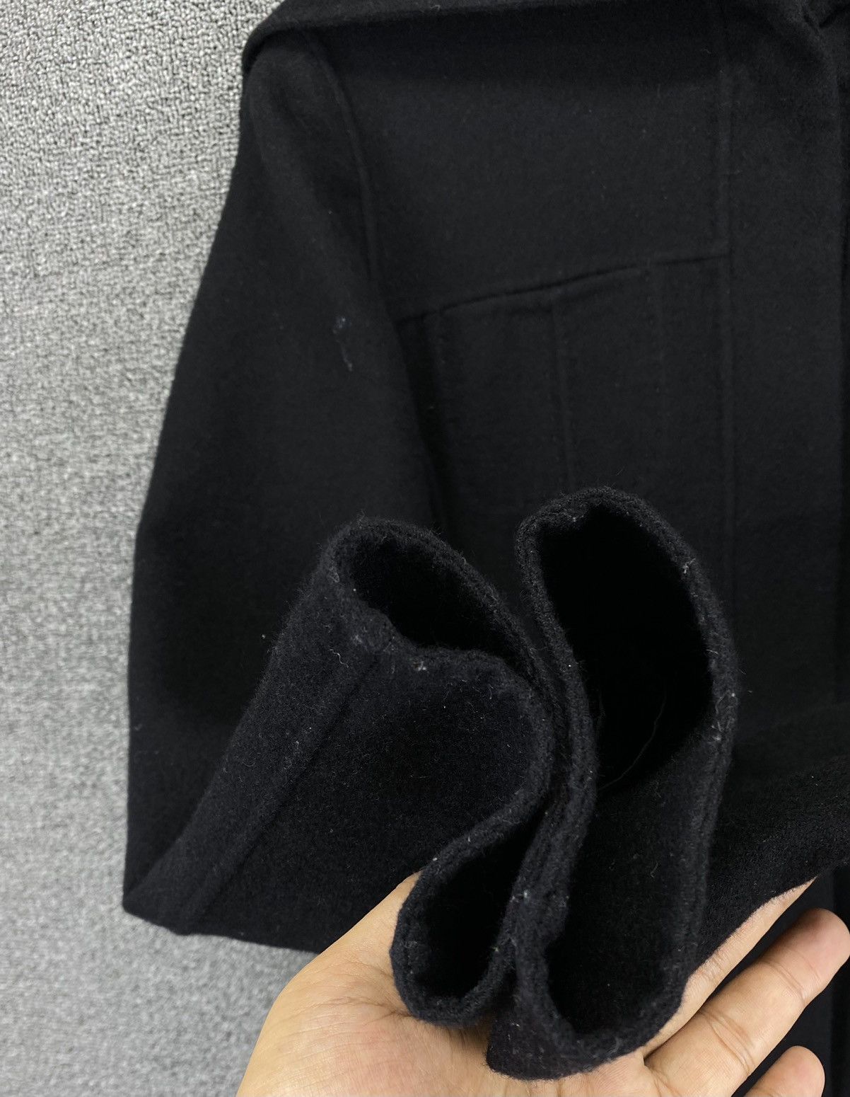Trussardi Vintage Trussardi Black Hoodie Wool Jacket Size S / US 4 / IT 40 - 9 Thumbnail