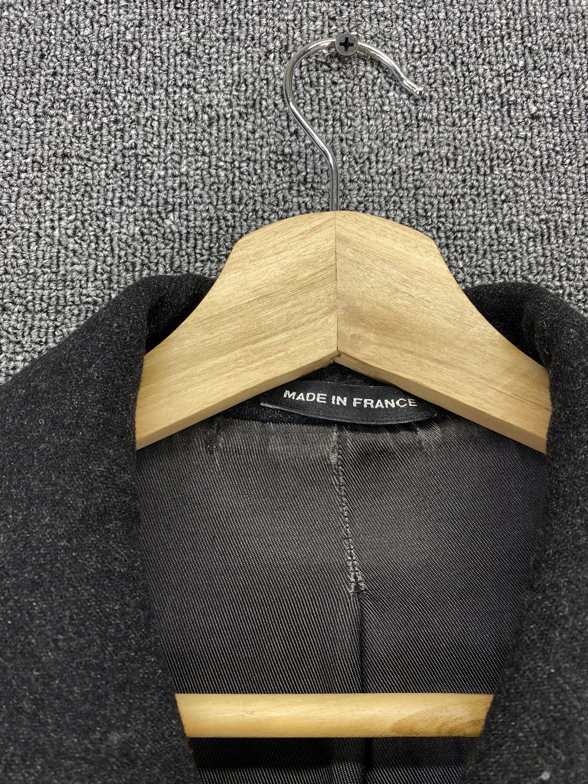 agnes b. Vintage Agnes B Homme Paris Coat Wool Jacket Size L / US 10 / IT 46 - 6 Thumbnail