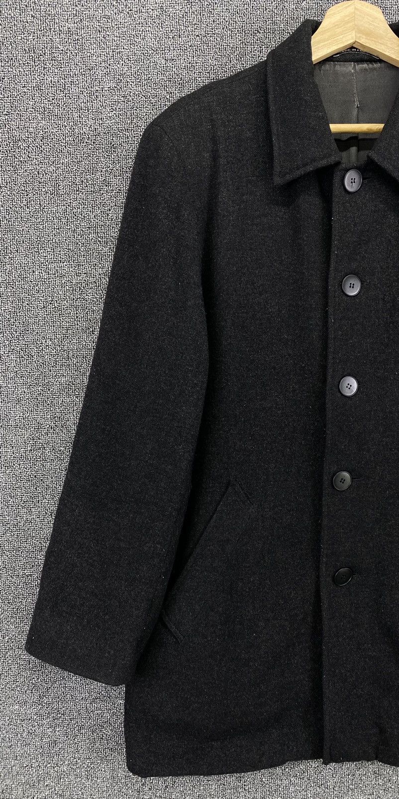 agnes b. Vintage Agnes B Homme Paris Coat Wool Jacket Size L / US 10 / IT 46 - 3 Thumbnail