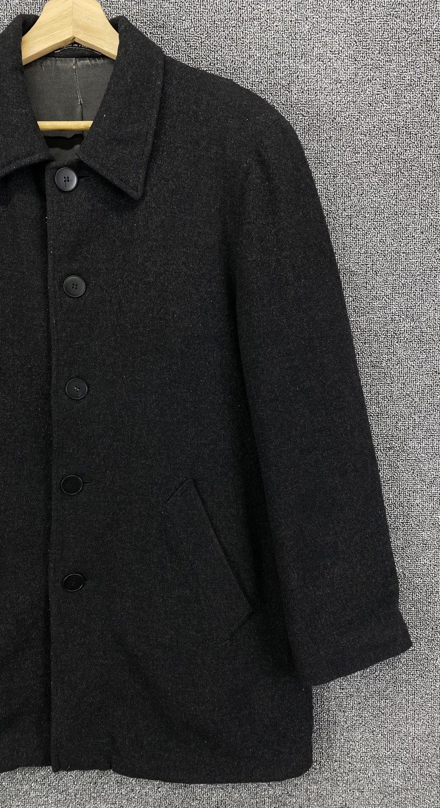 agnes b. Vintage Agnes B Homme Paris Coat Wool Jacket Size L / US 10 / IT 46 - 4 Thumbnail