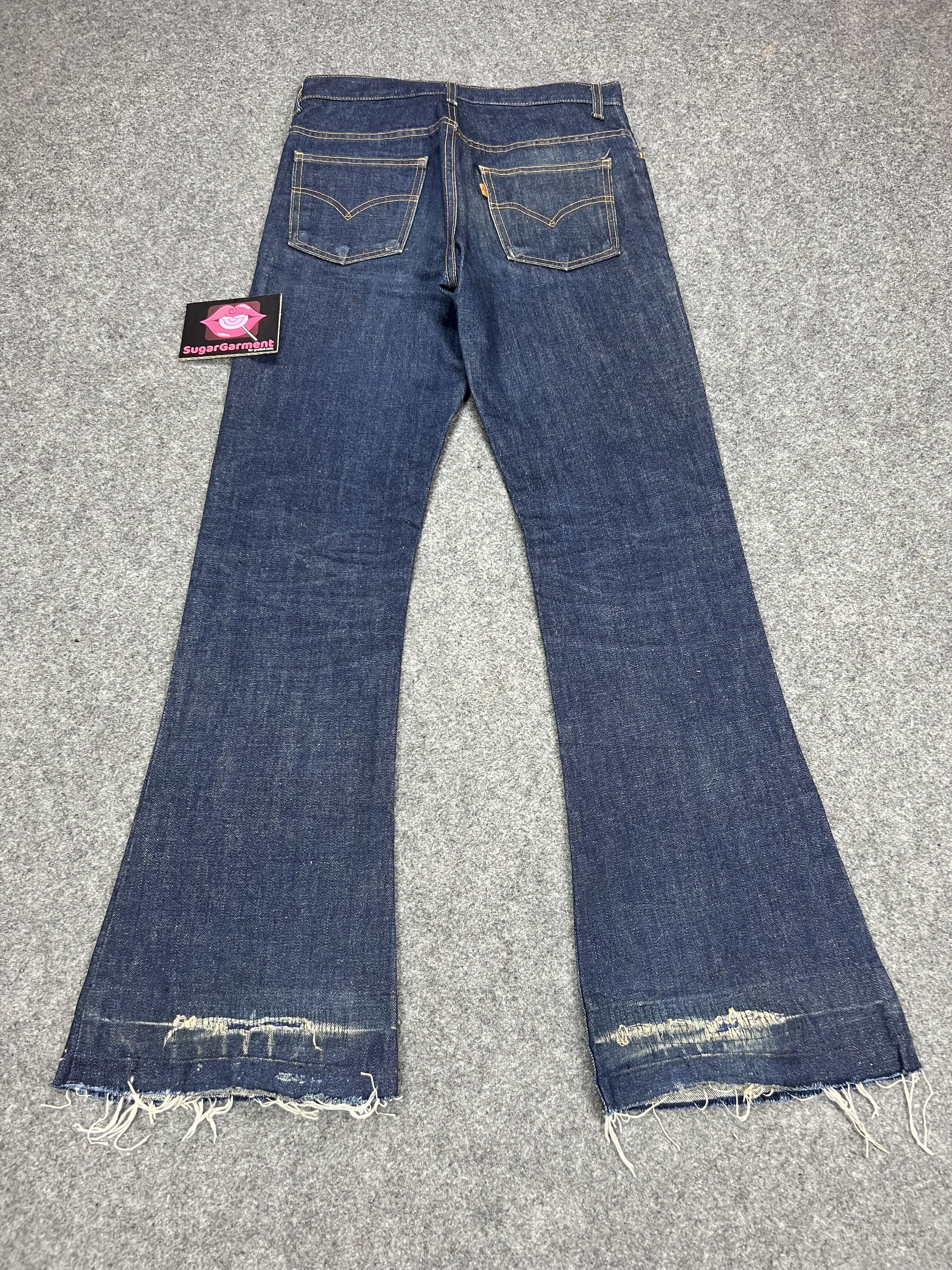 Levi's Levis 646 Bell Bottom Flare Orange Tab Jeans Size US 30 / EU 46 - 2 Thumbnail