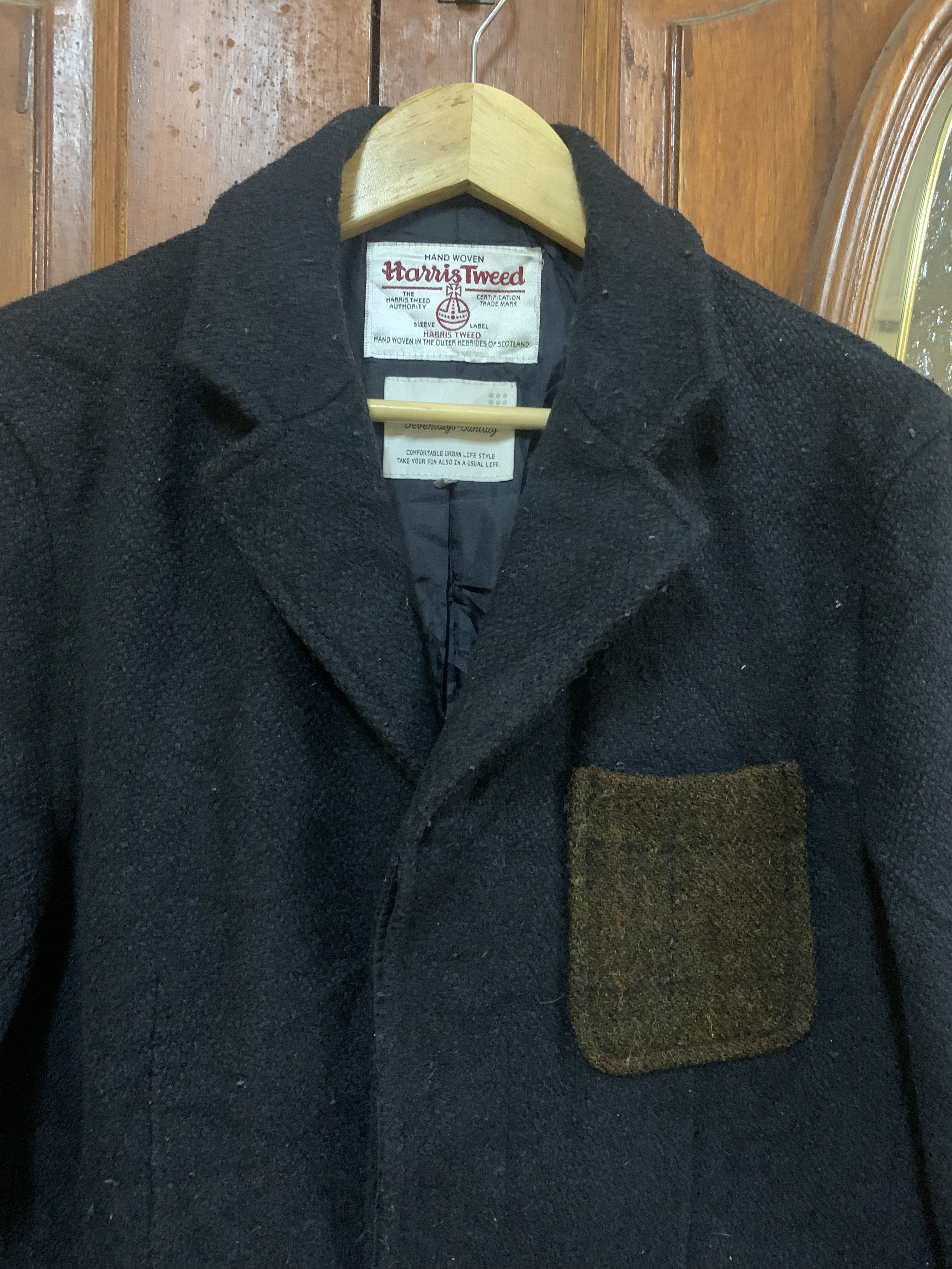Harris Tweed Harris Tweed Wool Trench Coat Size US L / EU 52-54 / 3 - 3 Thumbnail