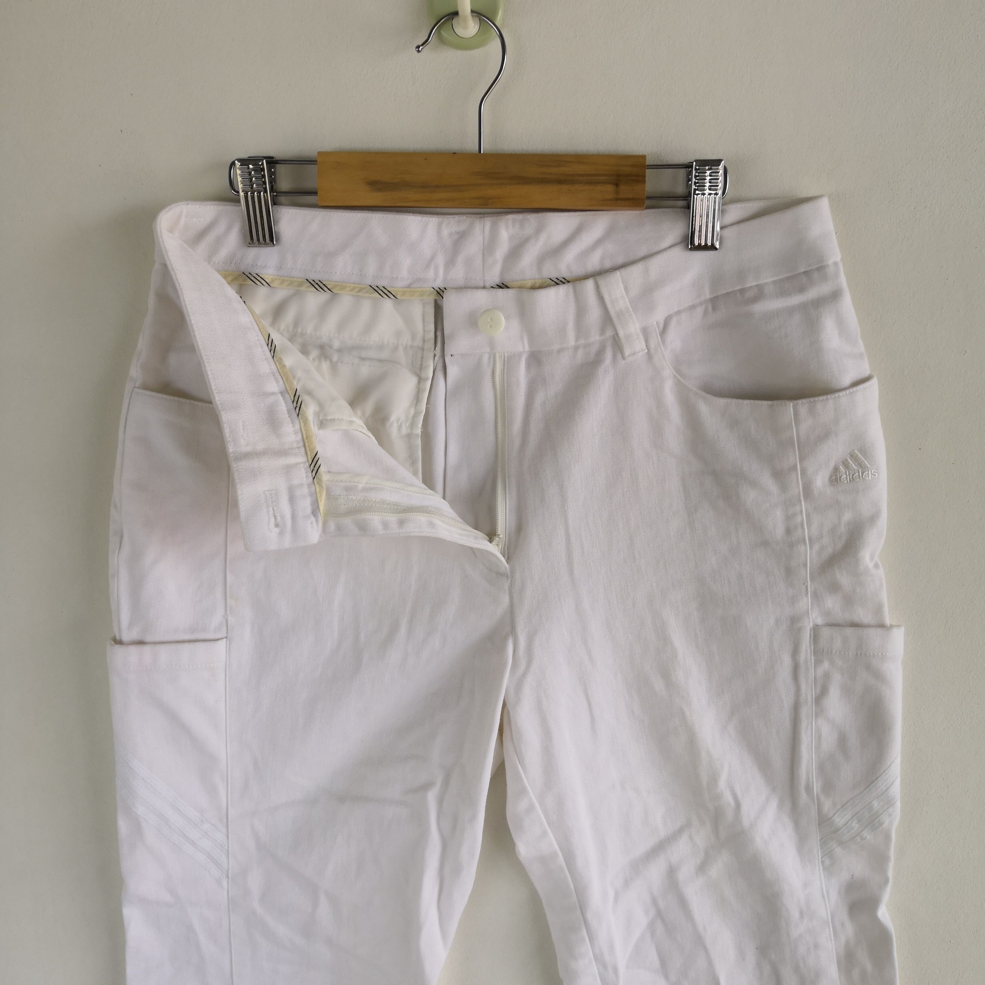 Japanese Brand × Vintage Adidas Cargo Pants Multi Pocket Adidas Tennis Trousers Size 28" / US 6 / IT 42 - 7 Thumbnail