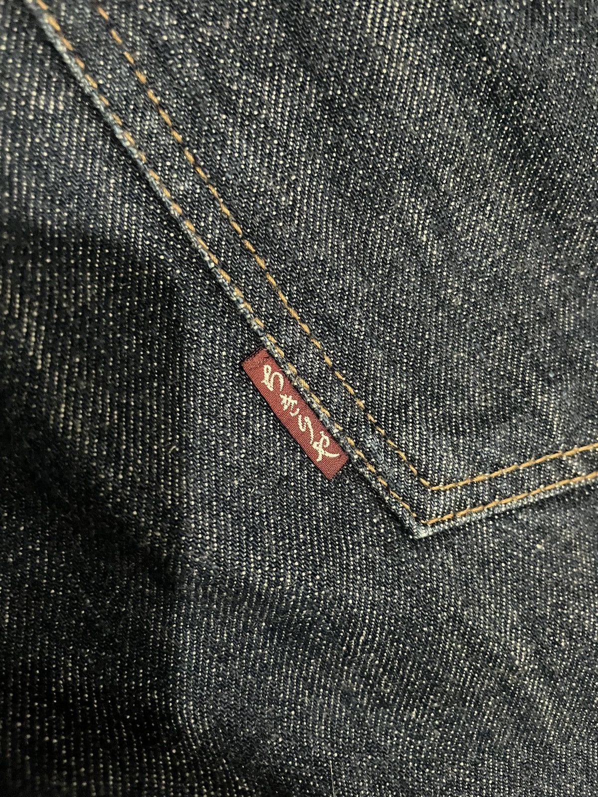 Japanese Brand Rare💥Chikiriya Japan AOP Distressed Statement Jeans Size US 34 / EU 50 - 15 Thumbnail