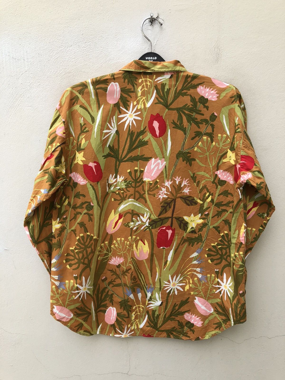Vintage Vintage Kozue Naito HobGoblin Japan Flower LS Hawaiian Shirt Size US M / EU 48-50 / 2 - 16 Thumbnail