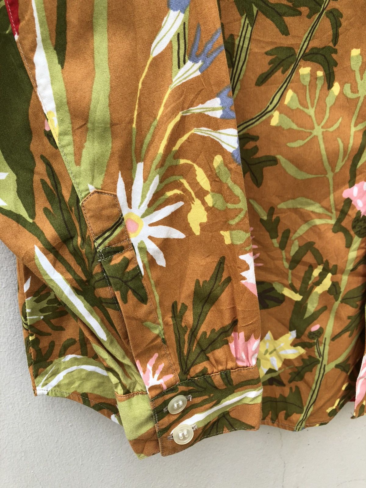 Vintage Vintage Kozue Naito HobGoblin Japan Flower LS Hawaiian Shirt Size US M / EU 48-50 / 2 - 13 Thumbnail