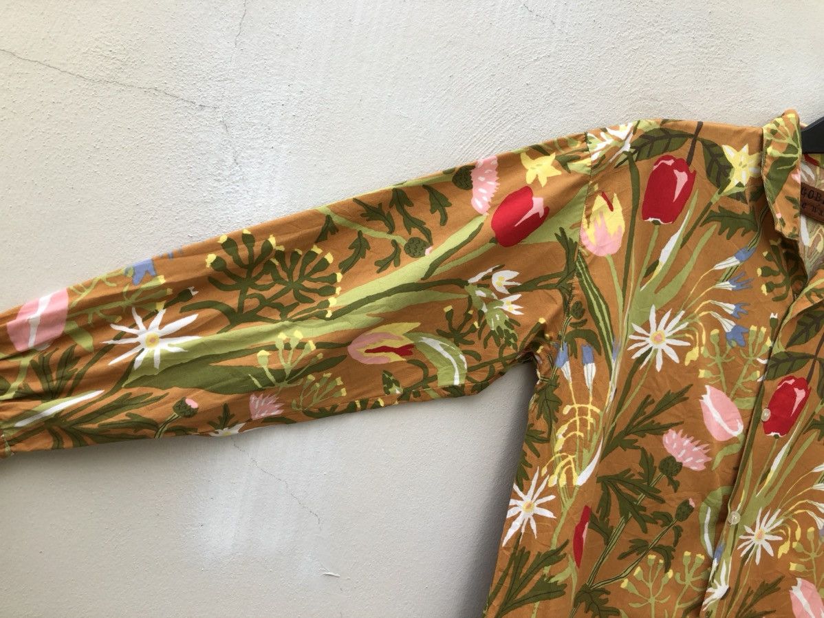 Vintage Vintage Kozue Naito HobGoblin Japan Flower LS Hawaiian Shirt Size US M / EU 48-50 / 2 - 15 Thumbnail