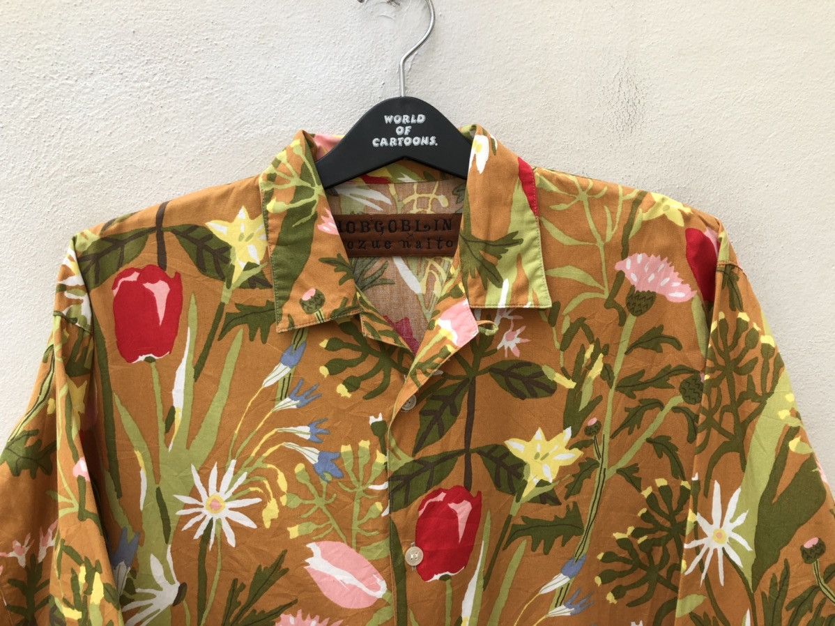 Vintage Vintage Kozue Naito HobGoblin Japan Flower LS Hawaiian Shirt Size US M / EU 48-50 / 2 - 7 Thumbnail