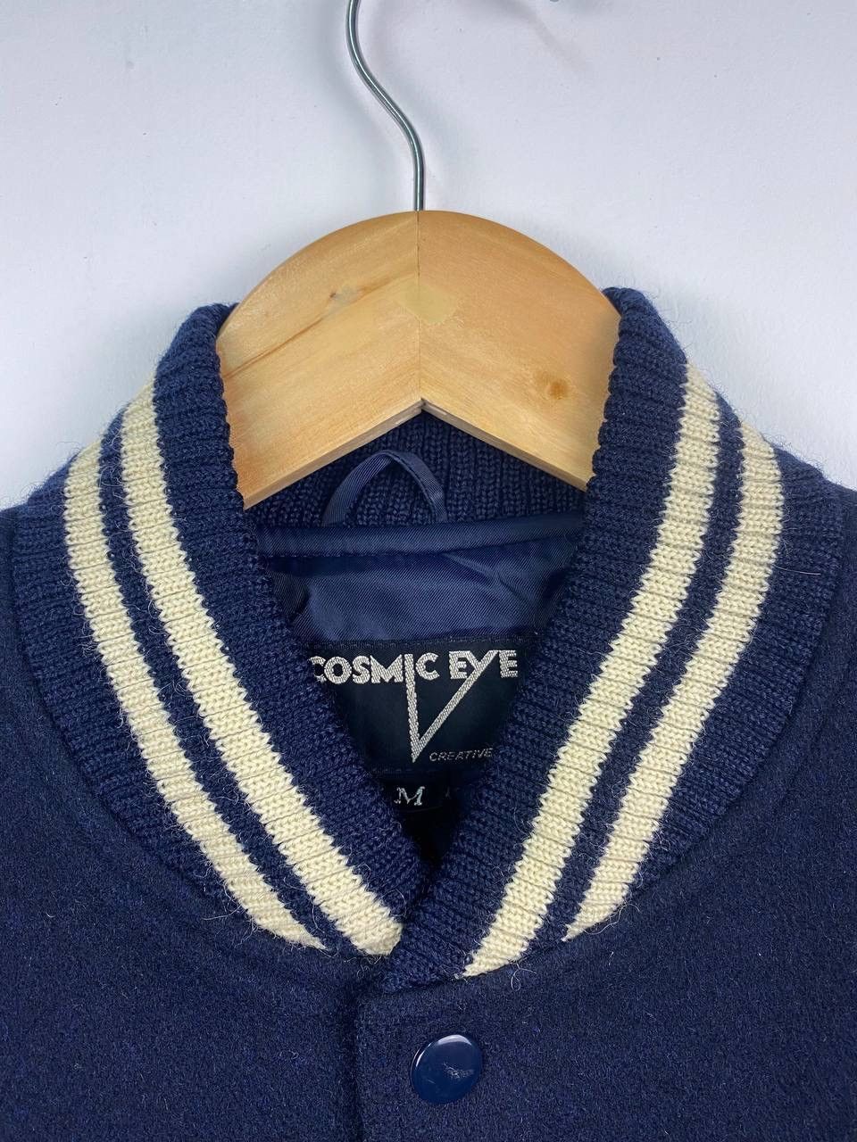 Japanese Brand Vintage Cosmis Eye University Varsity Jacket Size US M / EU 48-50 / 2 - 4 Thumbnail